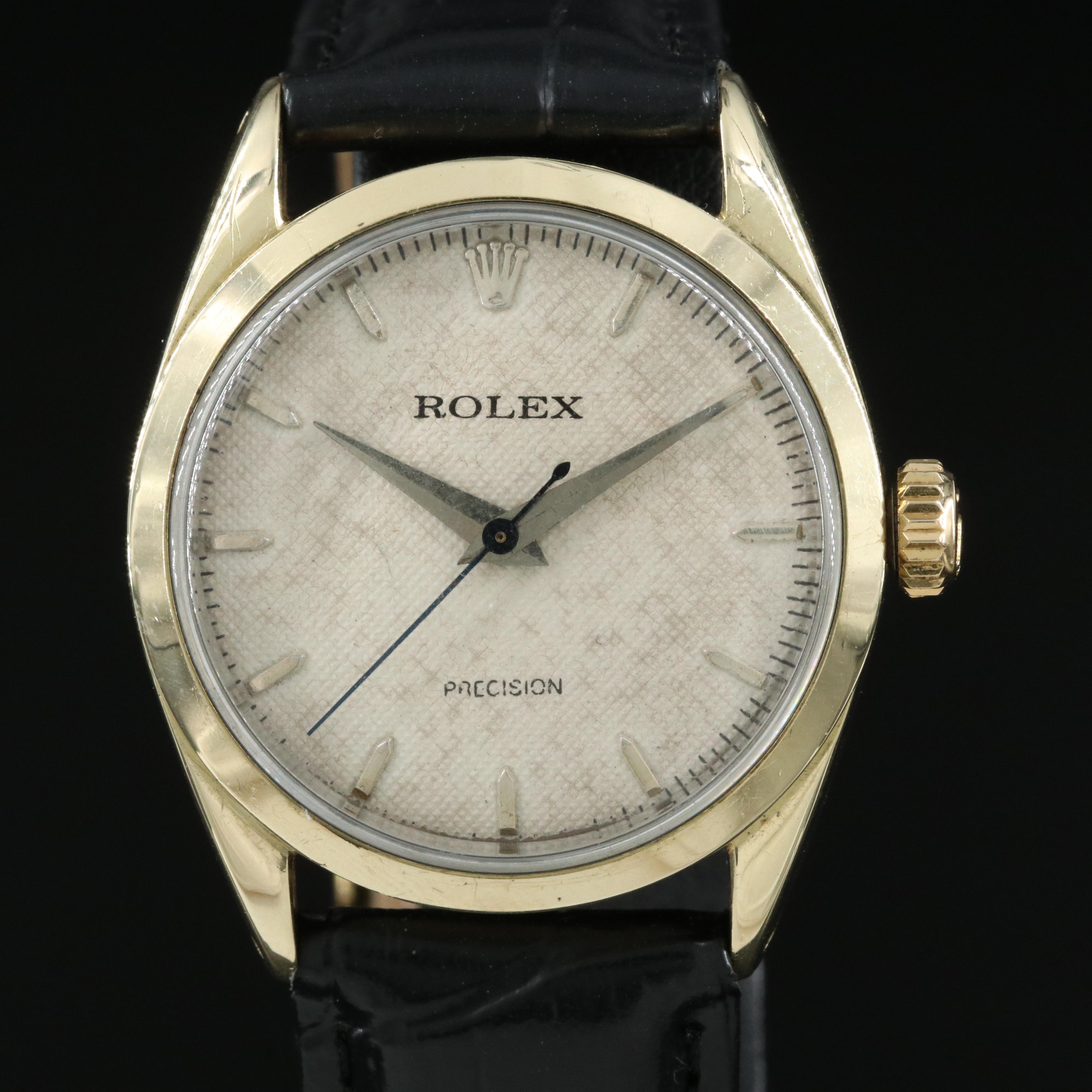 1966 Rolex Oyster Precision Gold Cap Replacement Movement Watch