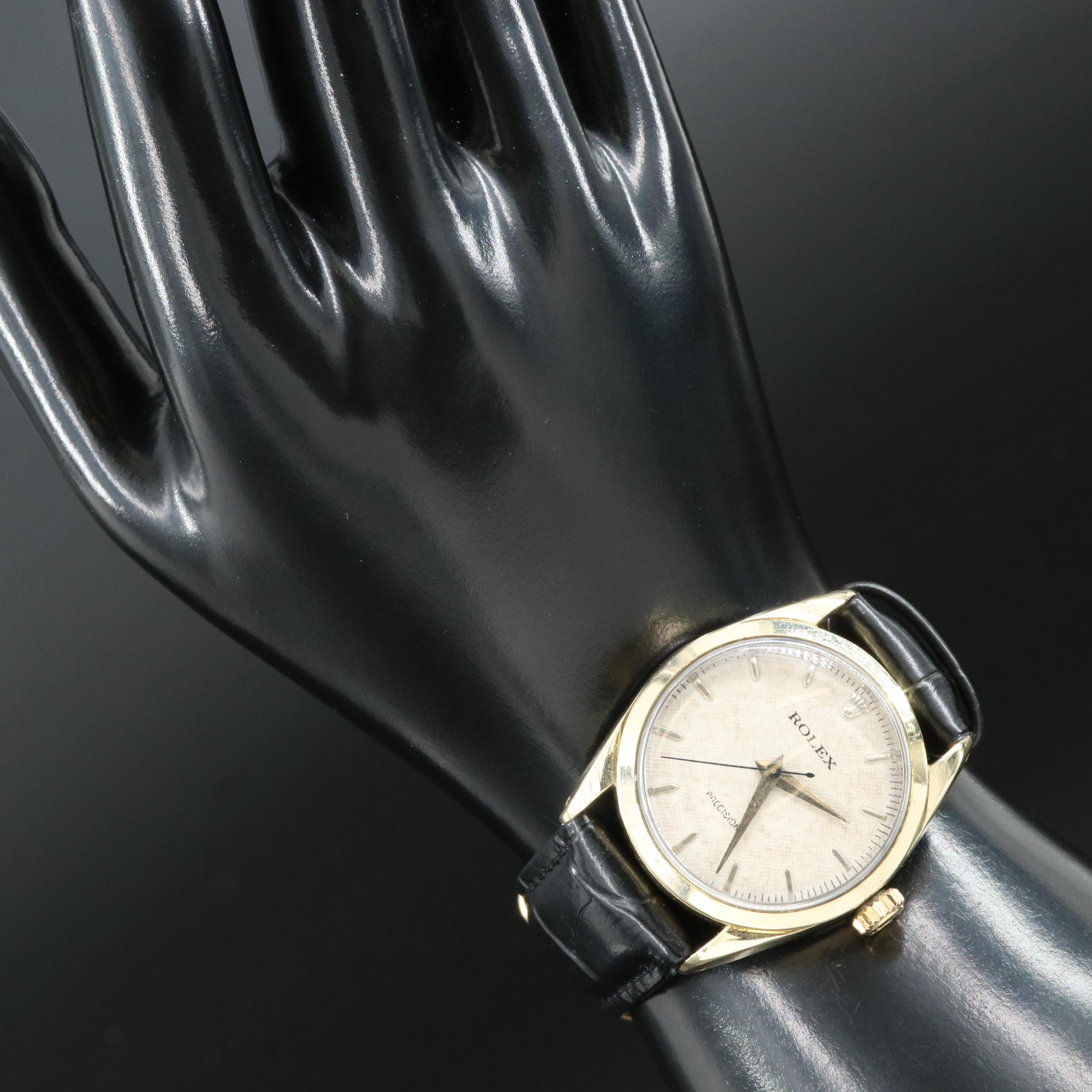 1966 Rolex Oyster Precision Gold Cap Replacement Movement Watch