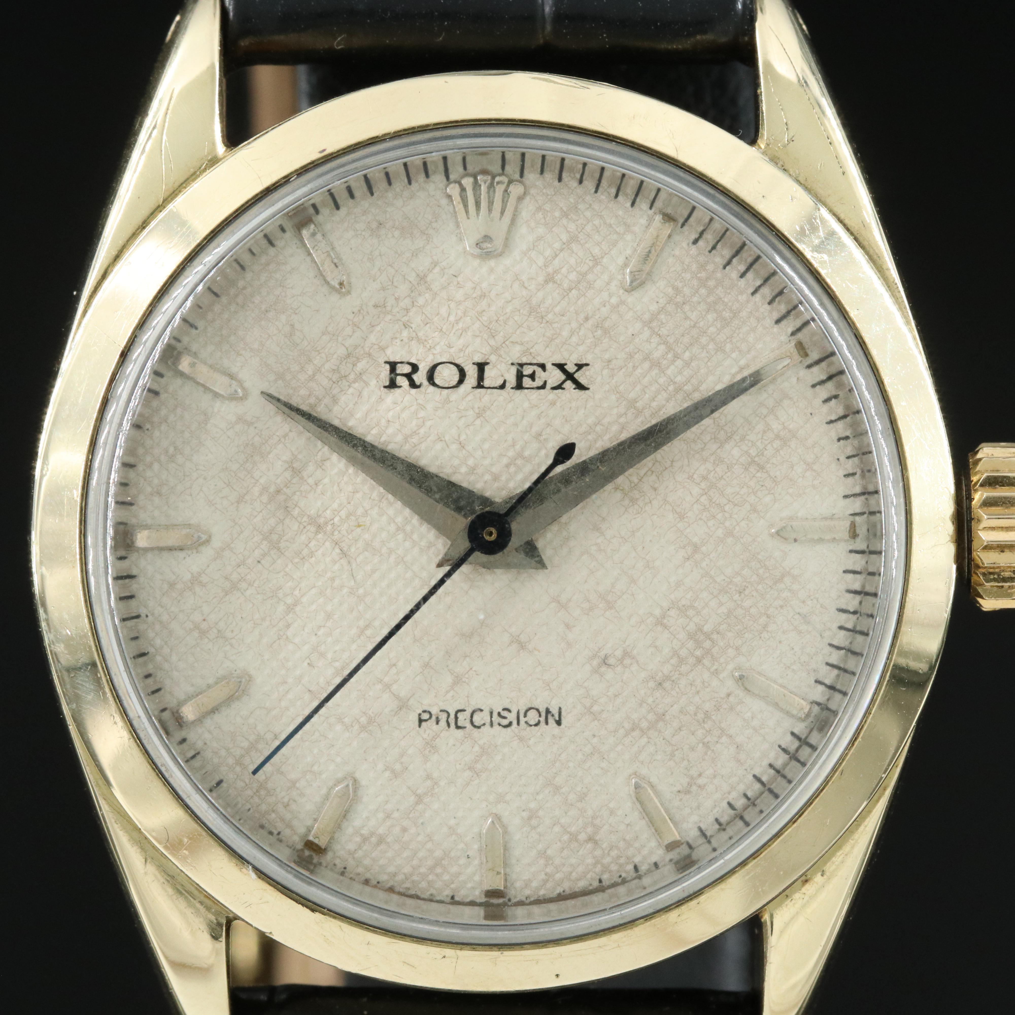 1966 Rolex Oyster Precision Gold Cap Replacement Movement Watch