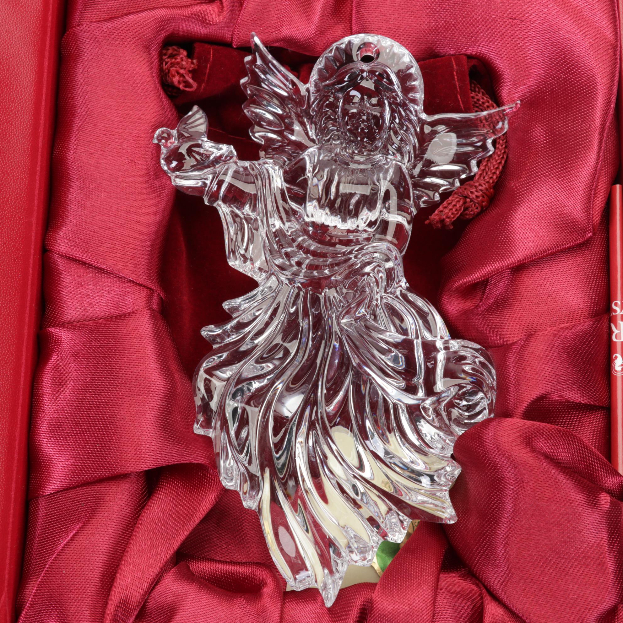 Waterford Crystal Annual Angel Ornaments with Swarovski Angels