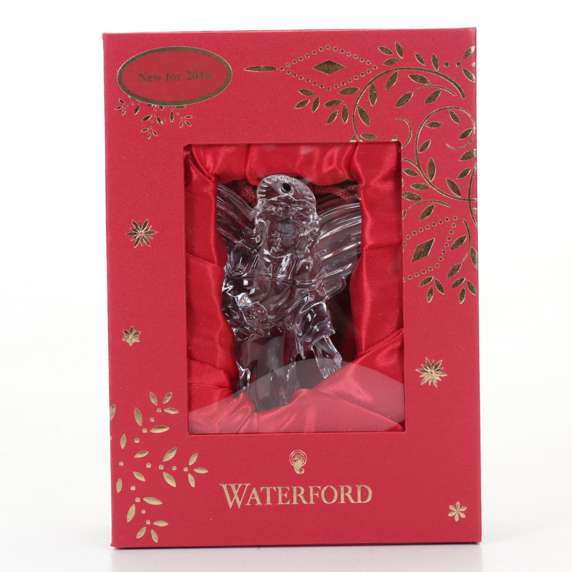 Waterford Crystal Annual Angel Ornaments with Swarovski Angels