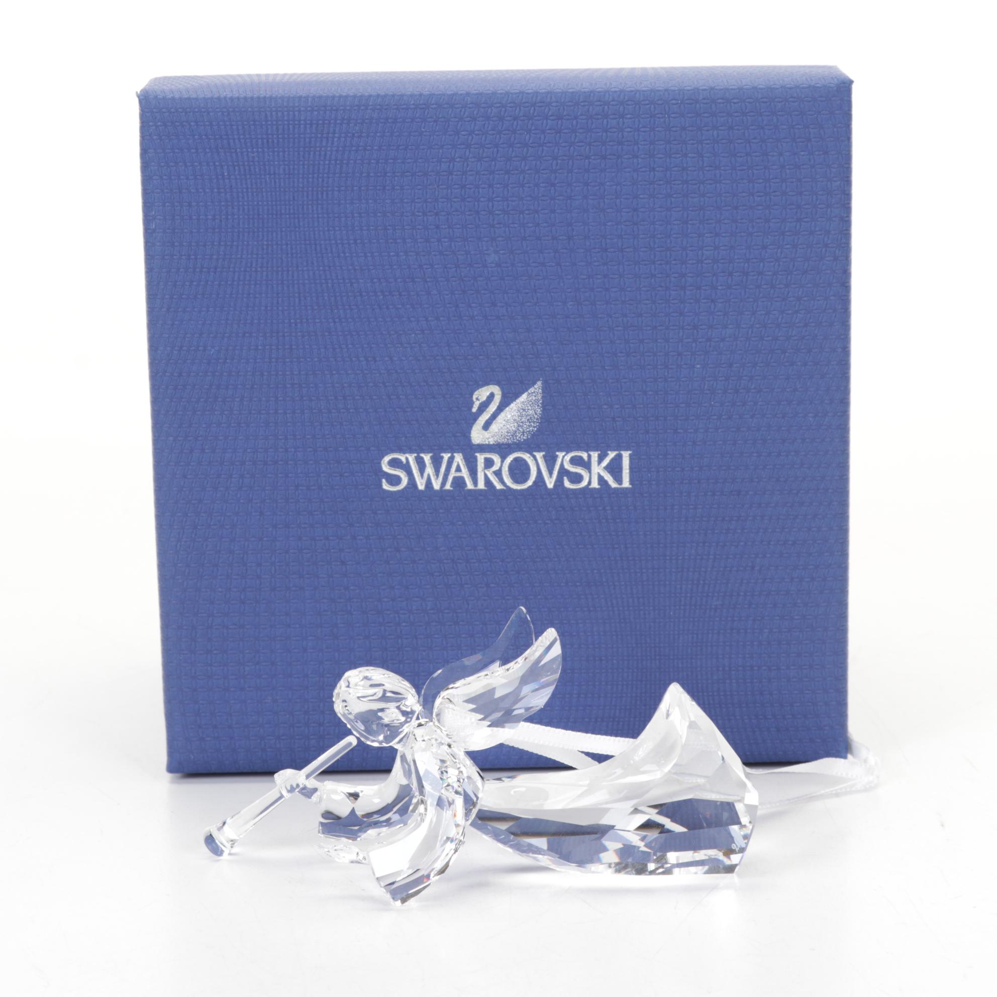 Waterford Crystal Annual Angel Ornaments with Swarovski Angels EBTH