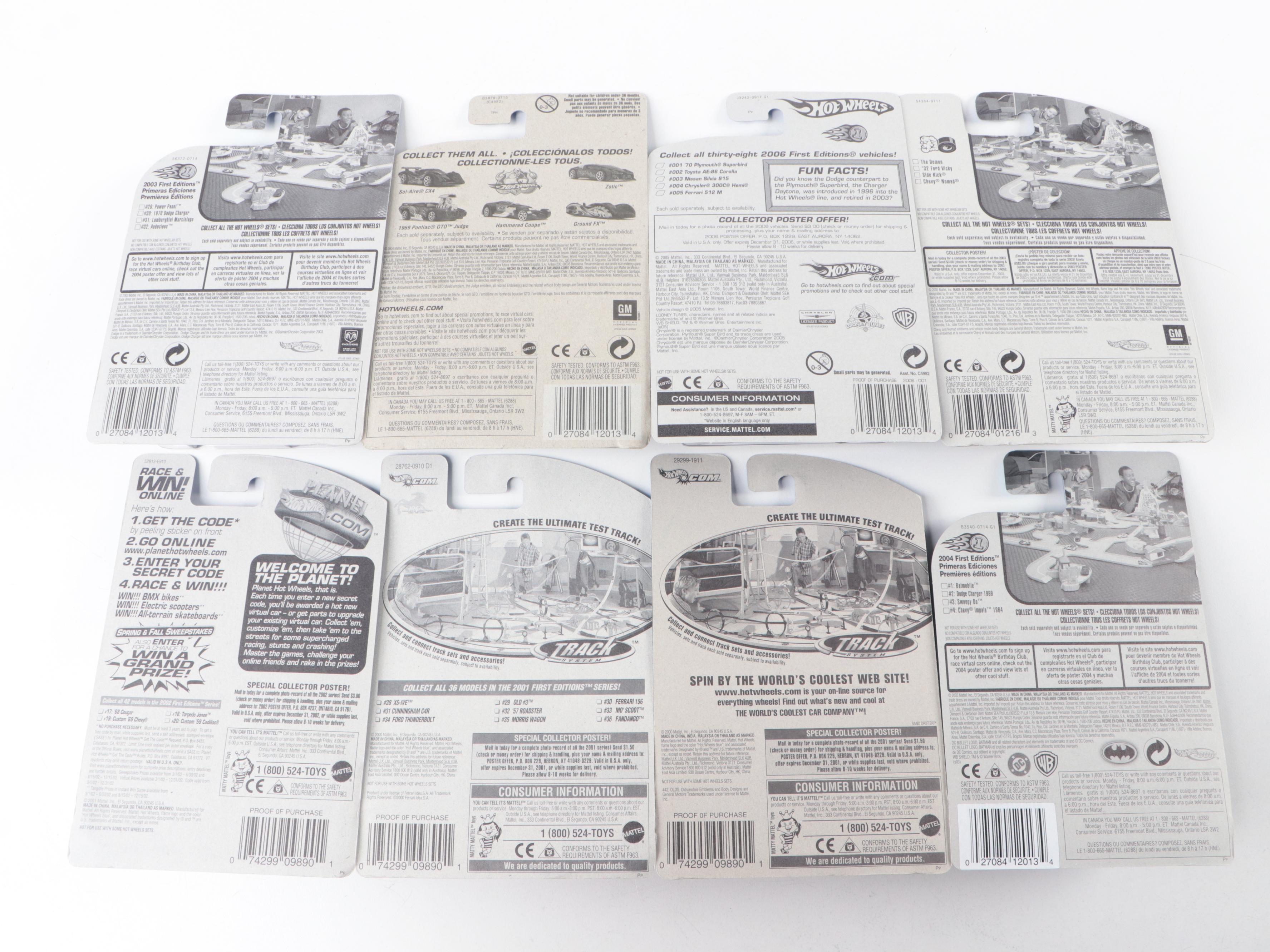 32 2000s Hot Wheels Cars