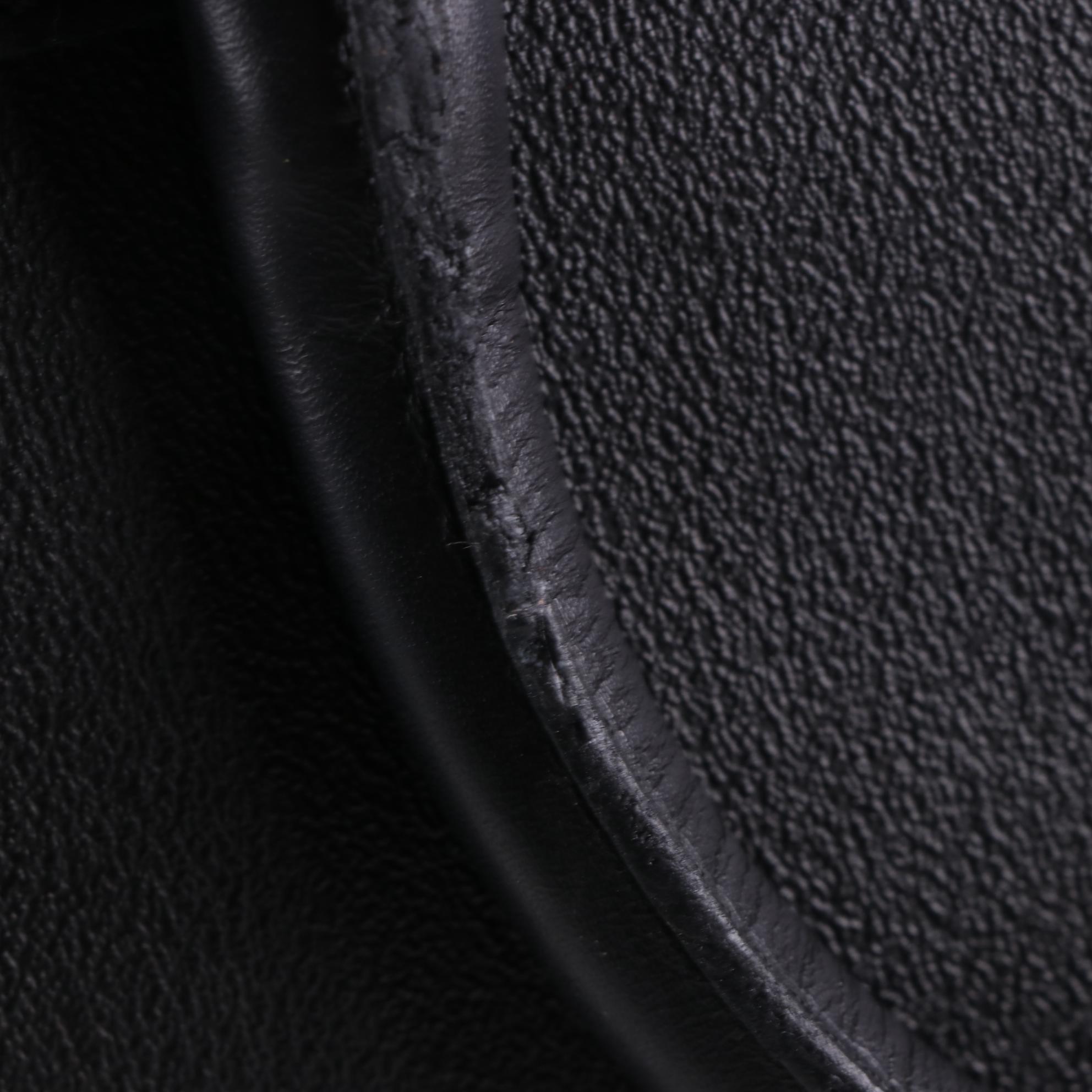 Gianni Versace Medusa Emblem Travel Bag in Black Leather