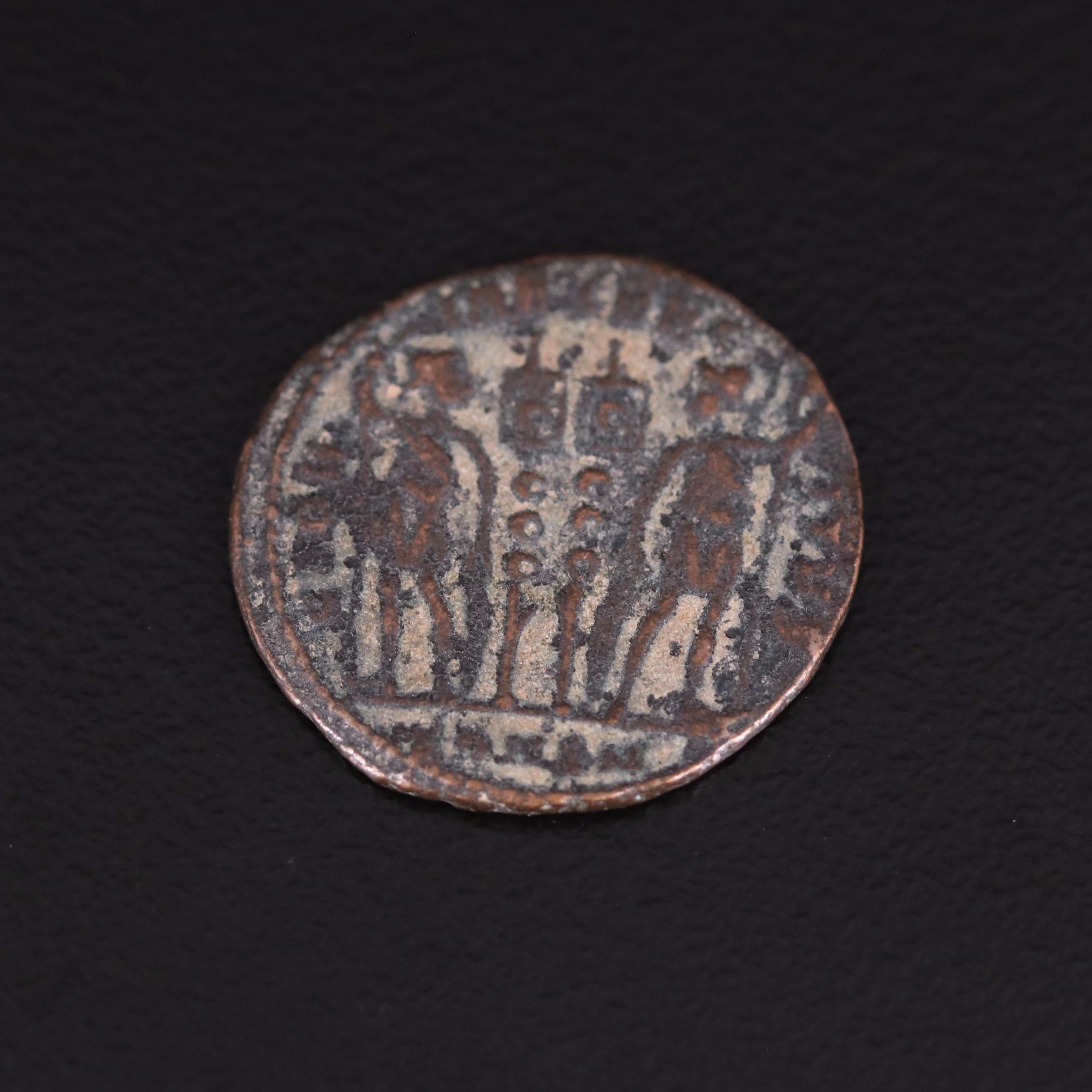 Ancient Roman Imperial Æ3 Coin of Constantine I, "The Great", ca. 307 A.D.