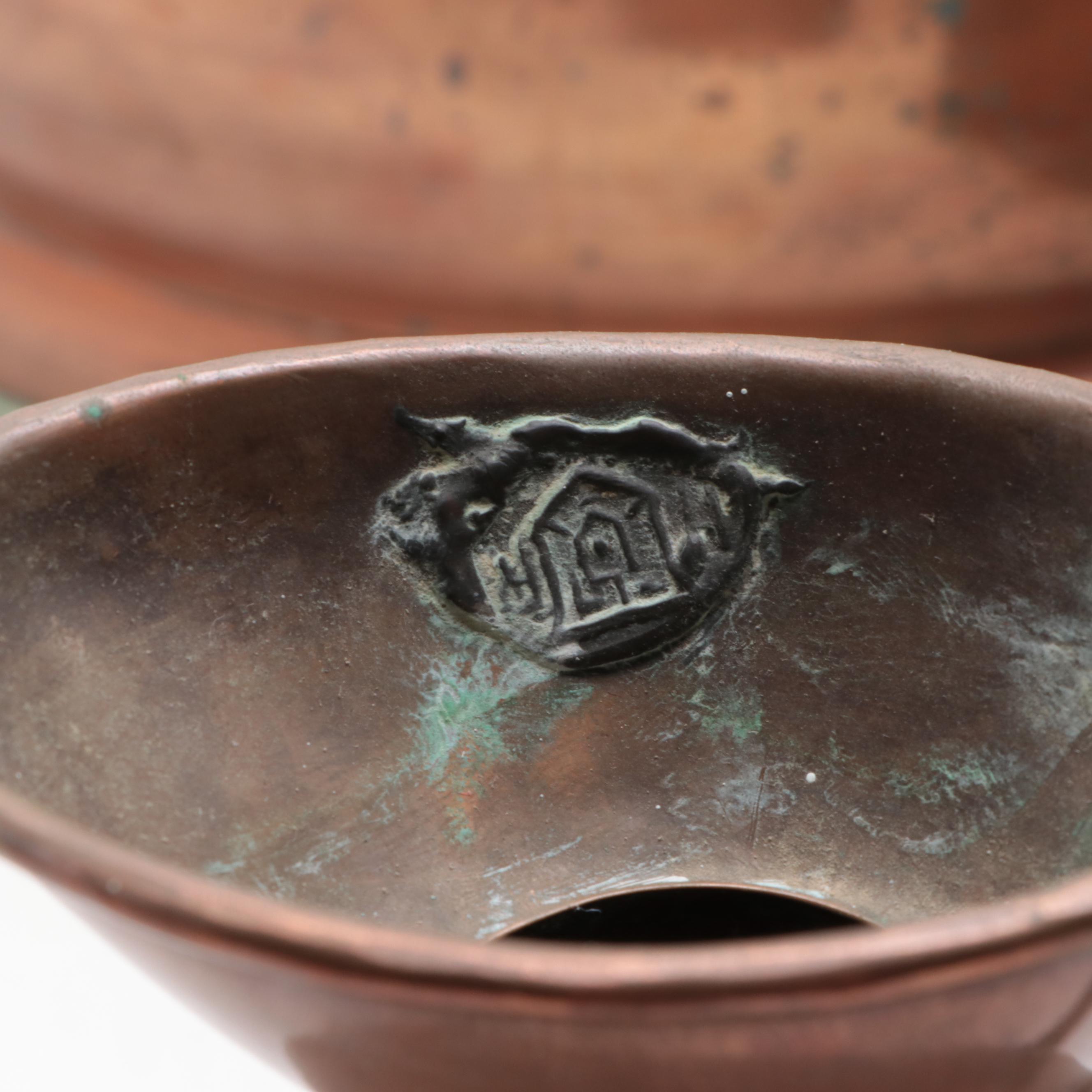 English Style Copper Haystack Measures, 20th Century