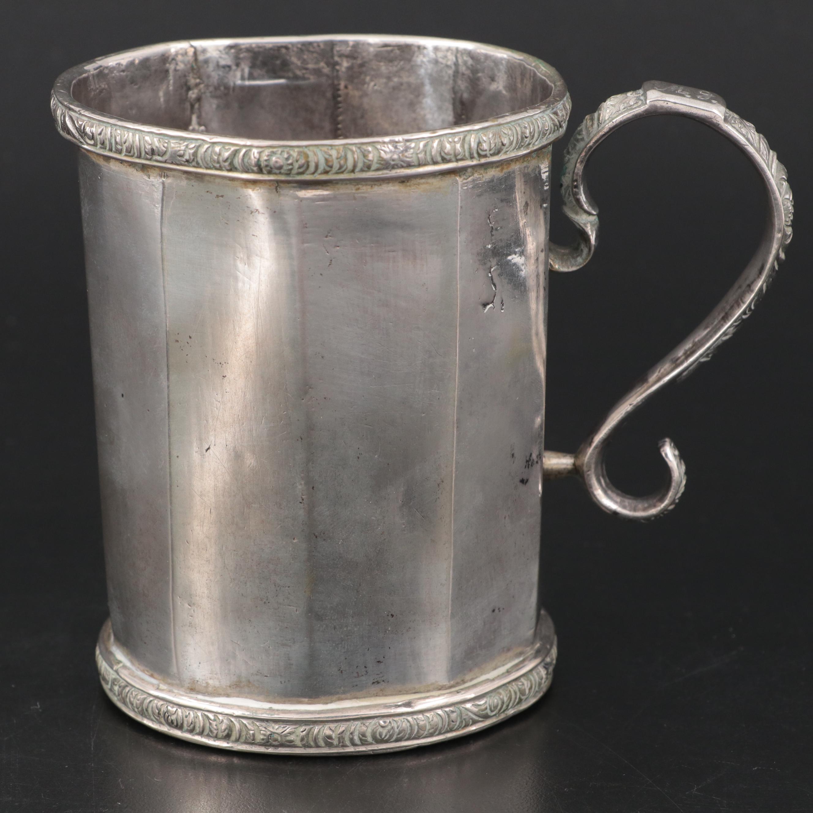 English Old Sheffield Plate Mugs