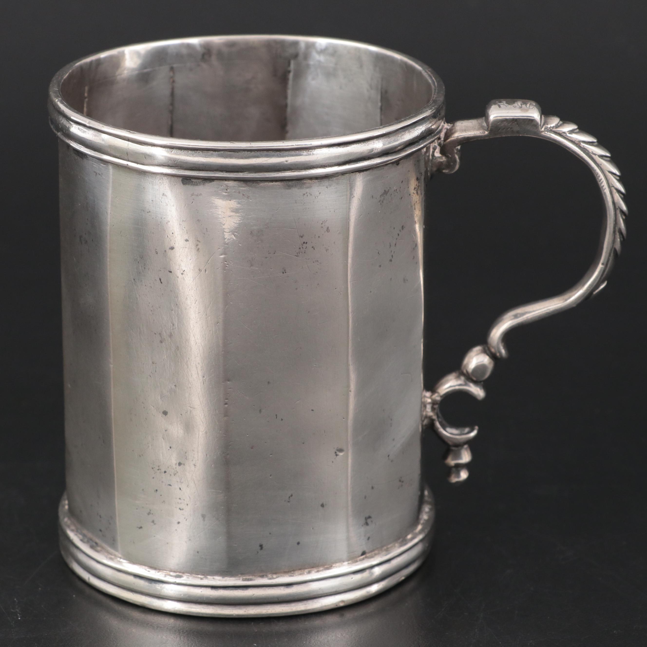 English Old Sheffield Plate Mugs