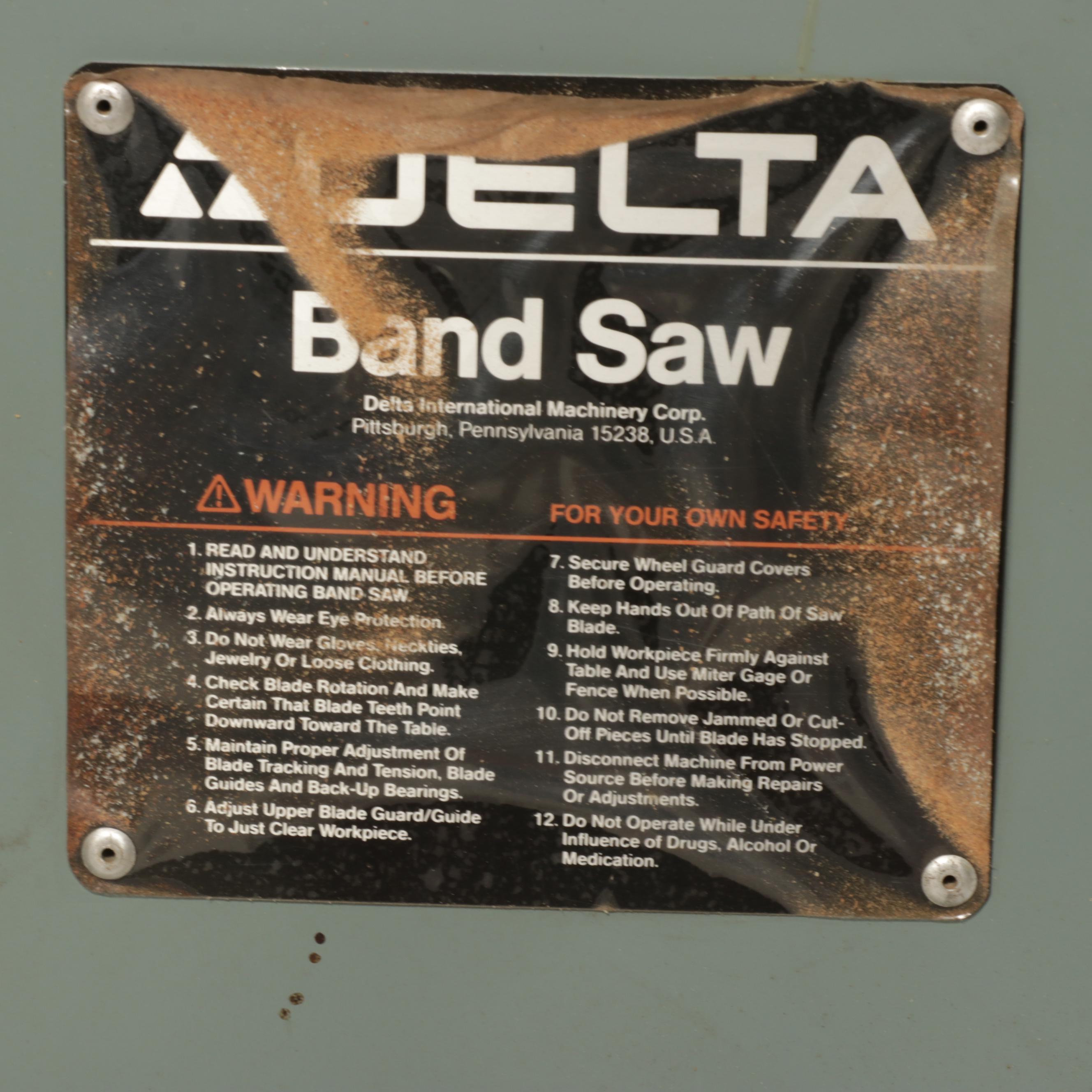 Delta Band Saw With Stand