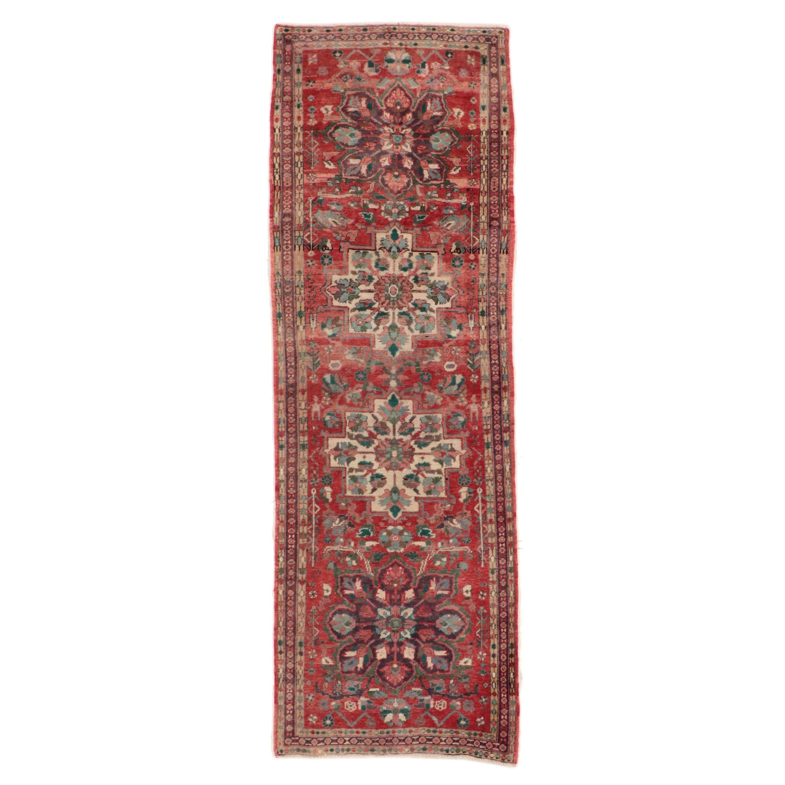 3'6 x 10'5 Hand-Knotted Persian Arak Long Rug