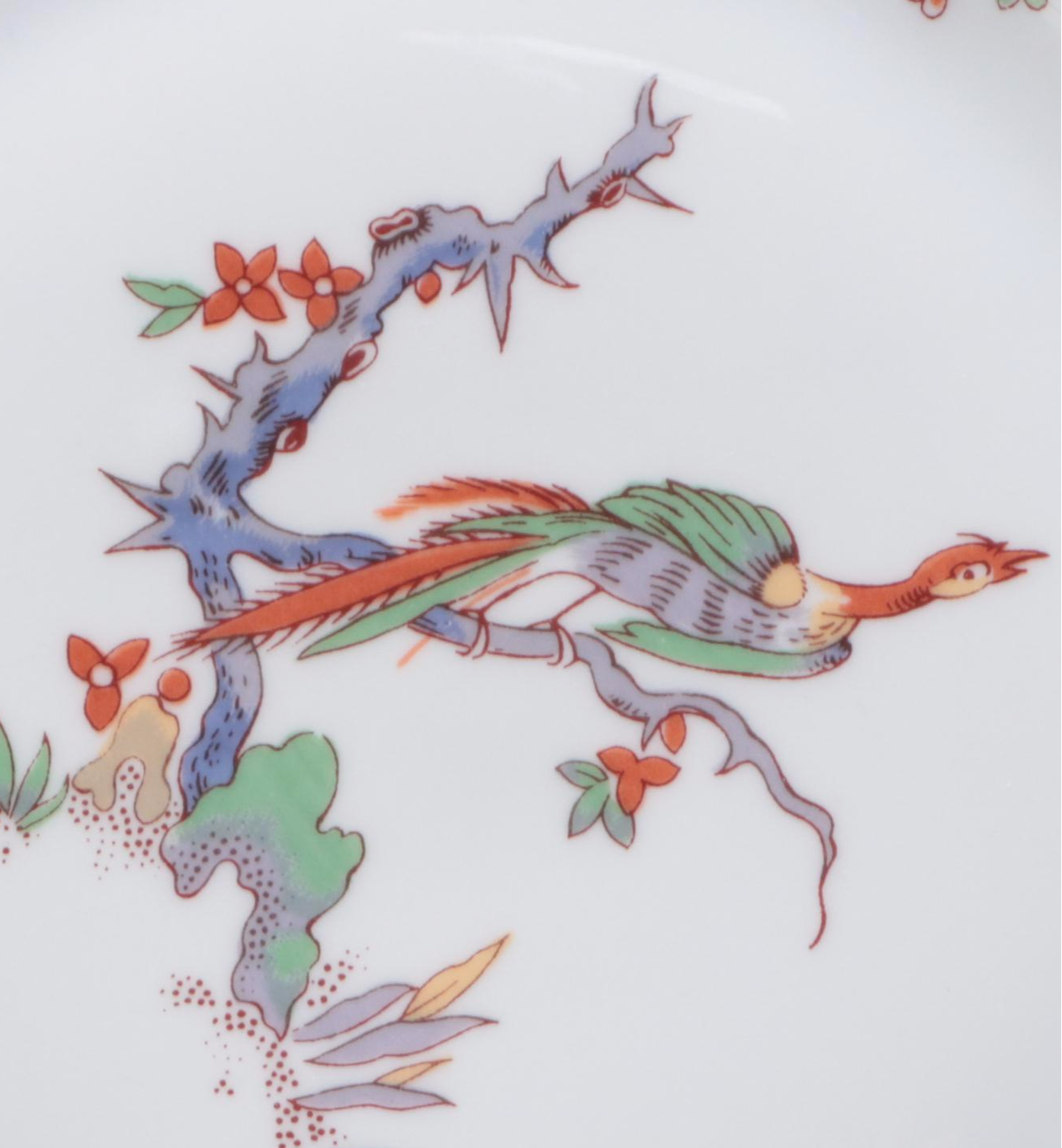 L. Bernardaud & Co. Limoges Porcelain "Conde" Plates with Tole Candle Holders