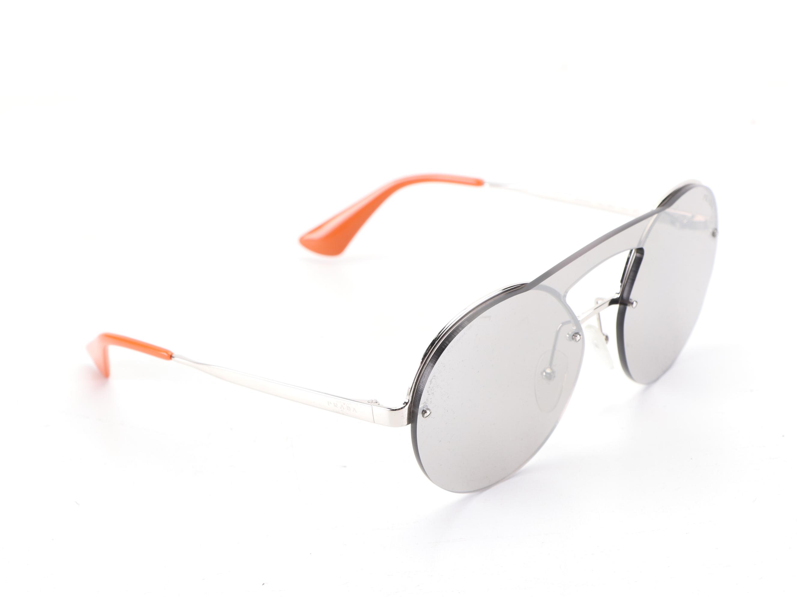 Prada SPR65T Round Sunglasses with Case and Box