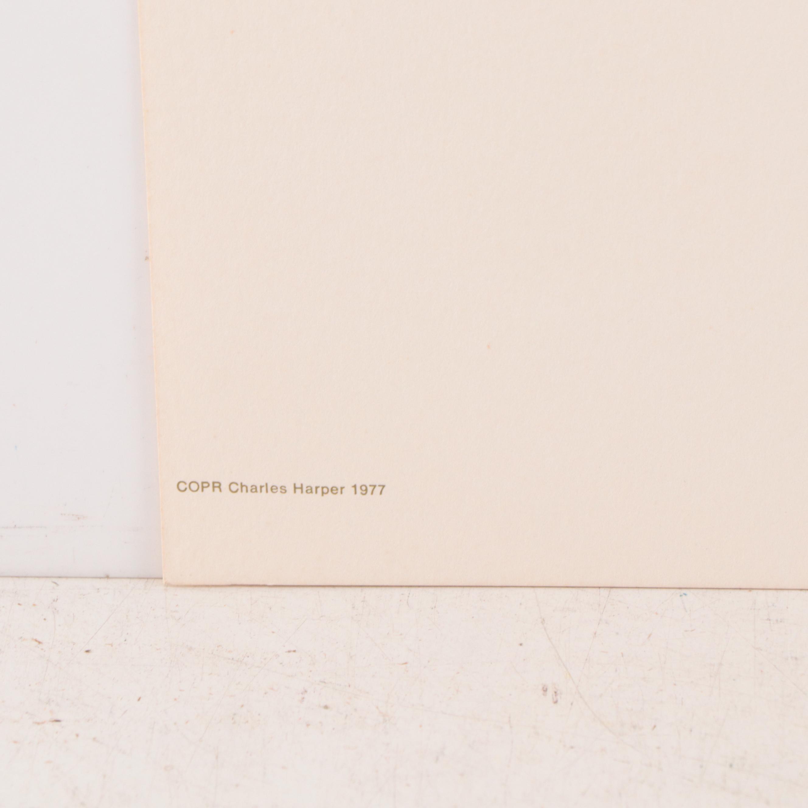 Charley Harper Lithograph Exhibition Poster "Harper, Harper, Harper," 1977