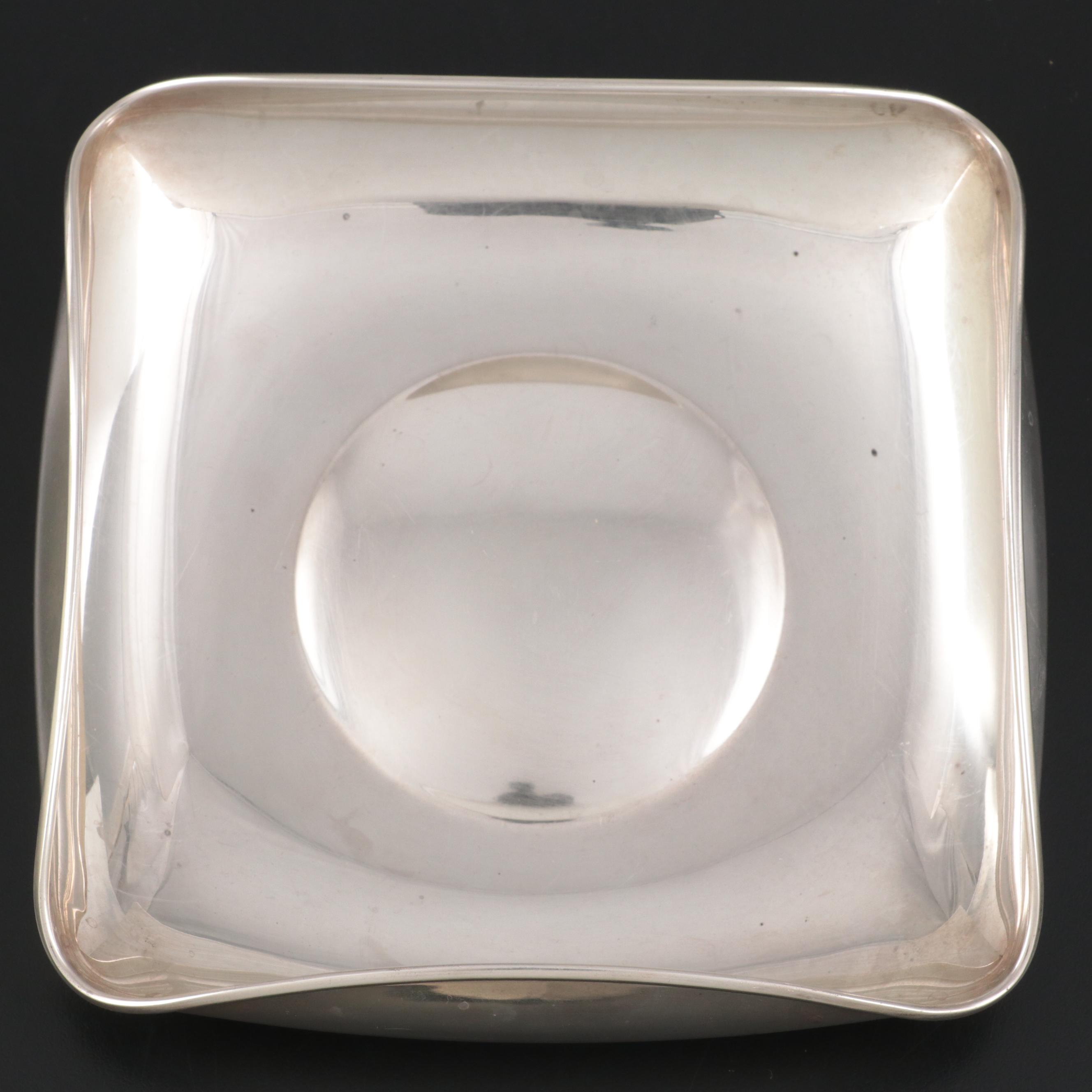 Famso Mexican Sterling Silver Modernist Ashtray