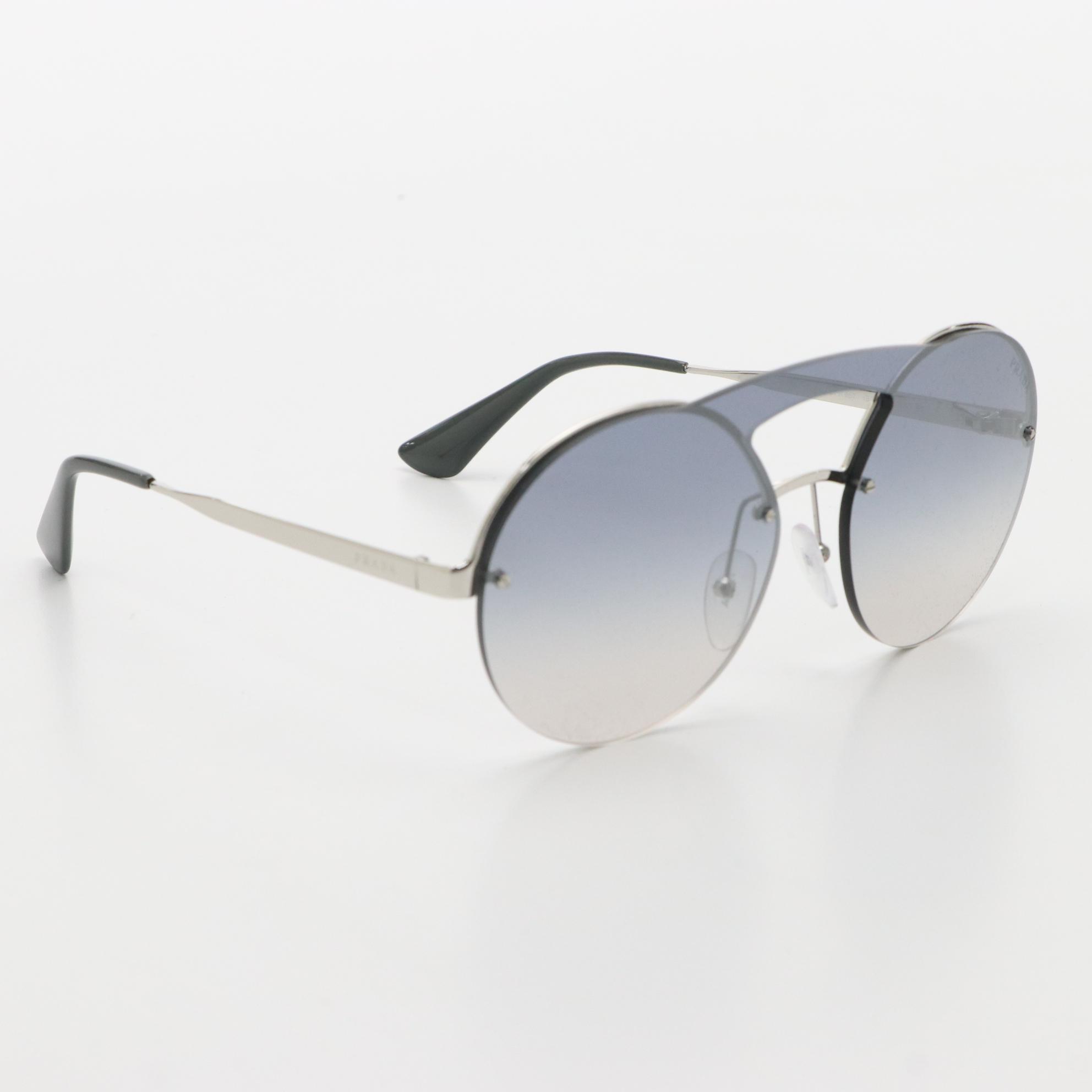 Prada SPR65T Catwalk Shield Sunglasses with Case and Box