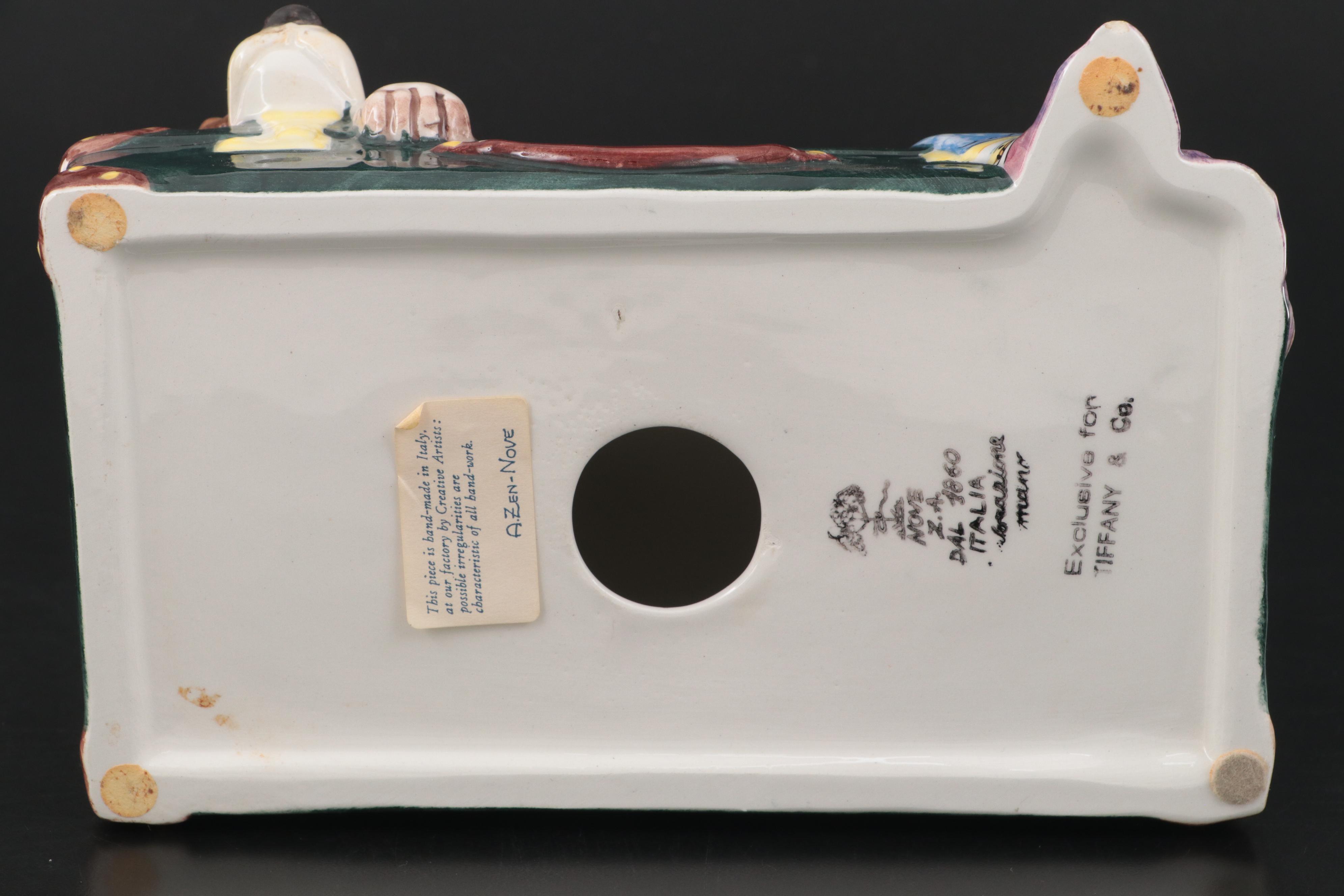 Nove for Tiffany & Co. Spaniel on Suitcase and Porcelain Greyhound Figurines