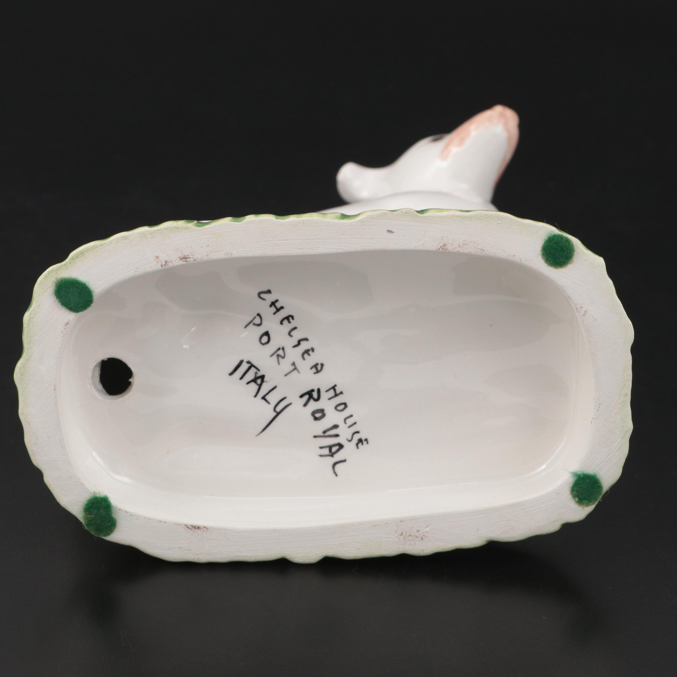 Nove for Tiffany & Co. Spaniel on Suitcase and Porcelain Greyhound Figurines