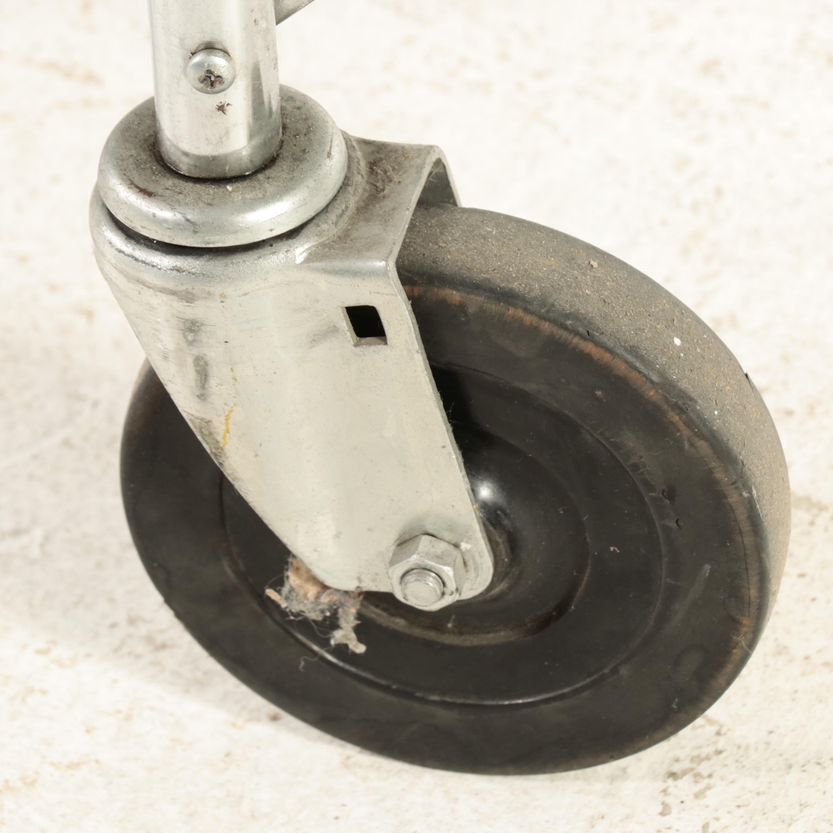 Gillis div. of Leggett & Platt Chromed Metal Shopping Cart w/ Removable Baskets