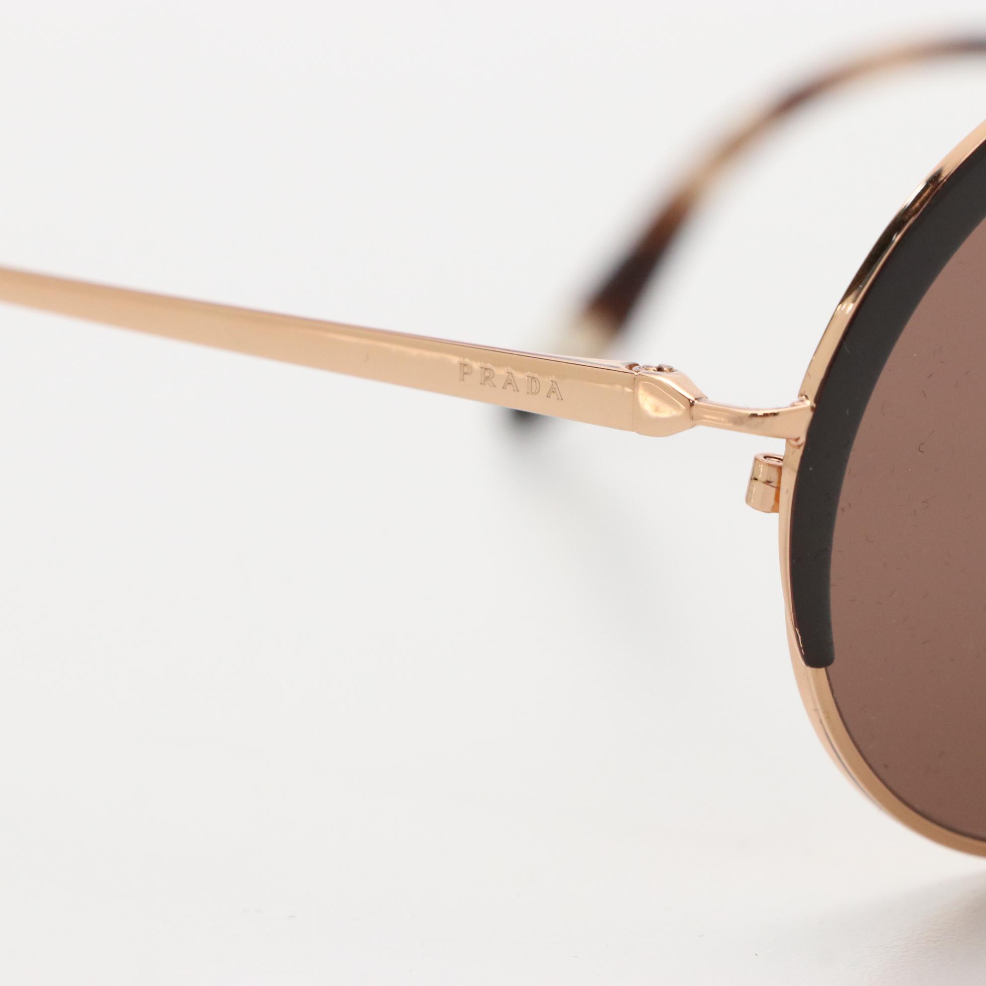 Prada SPR55V Round Sunglasses with Case and Box