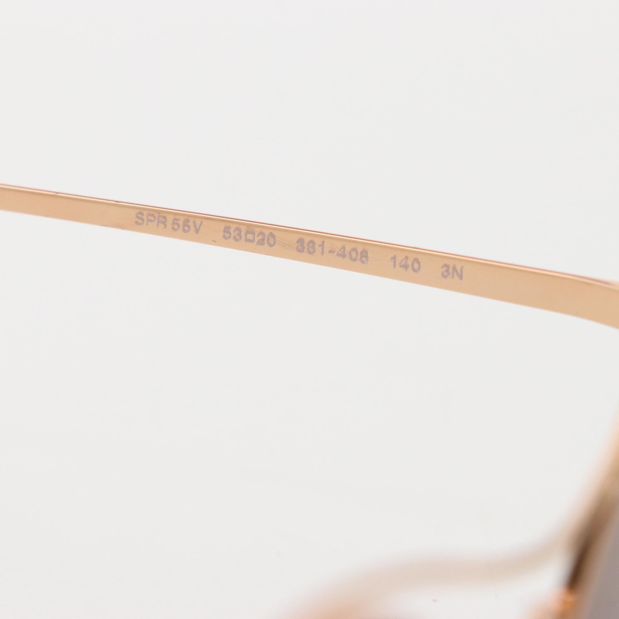 Prada SPR55V Round Sunglasses with Case and Box