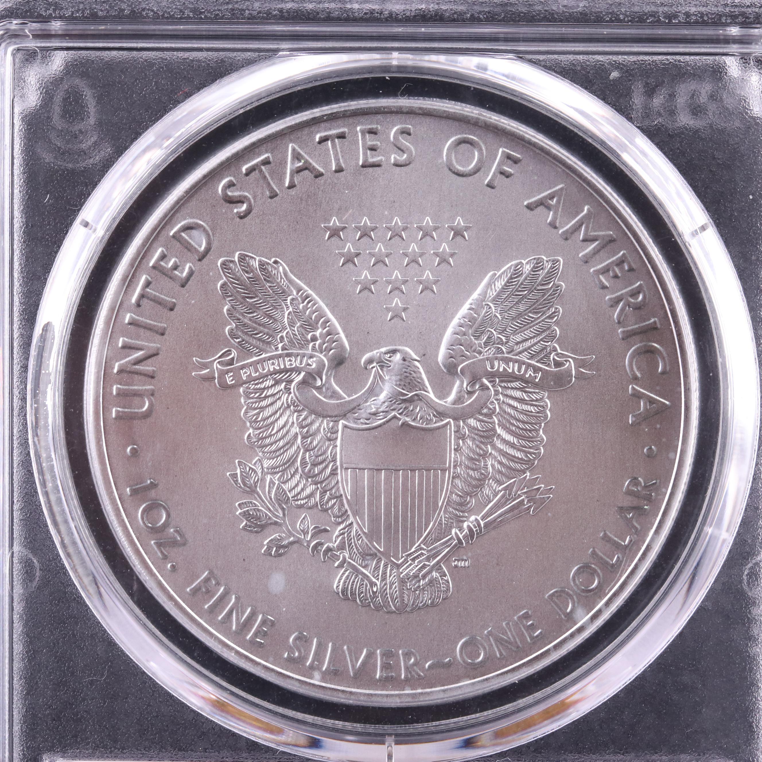 PCGS Graded MS69 2021(S) American Silver Eagle, Type 1