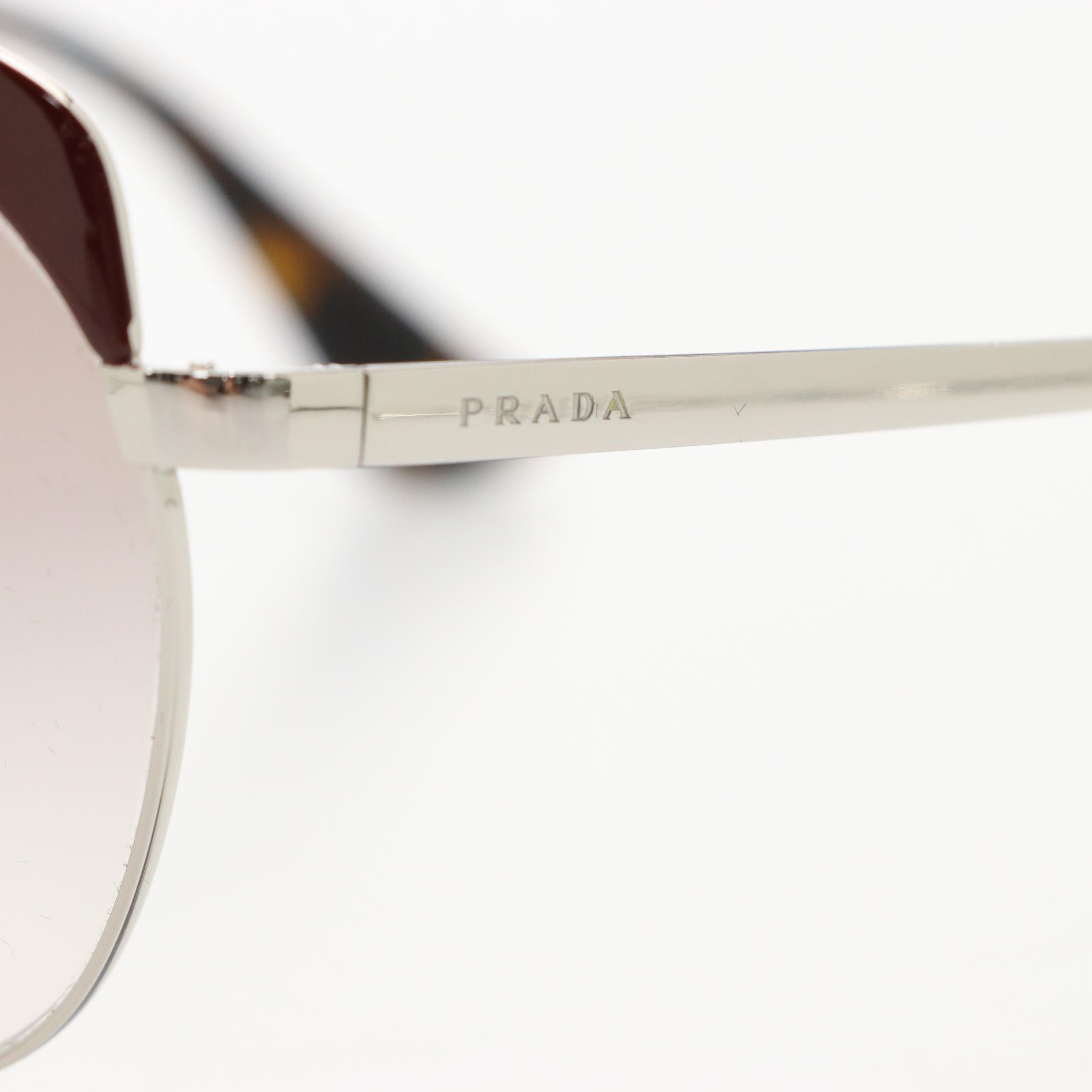 Prada SPR54S Modified Cat Eye Sunglasses with Case