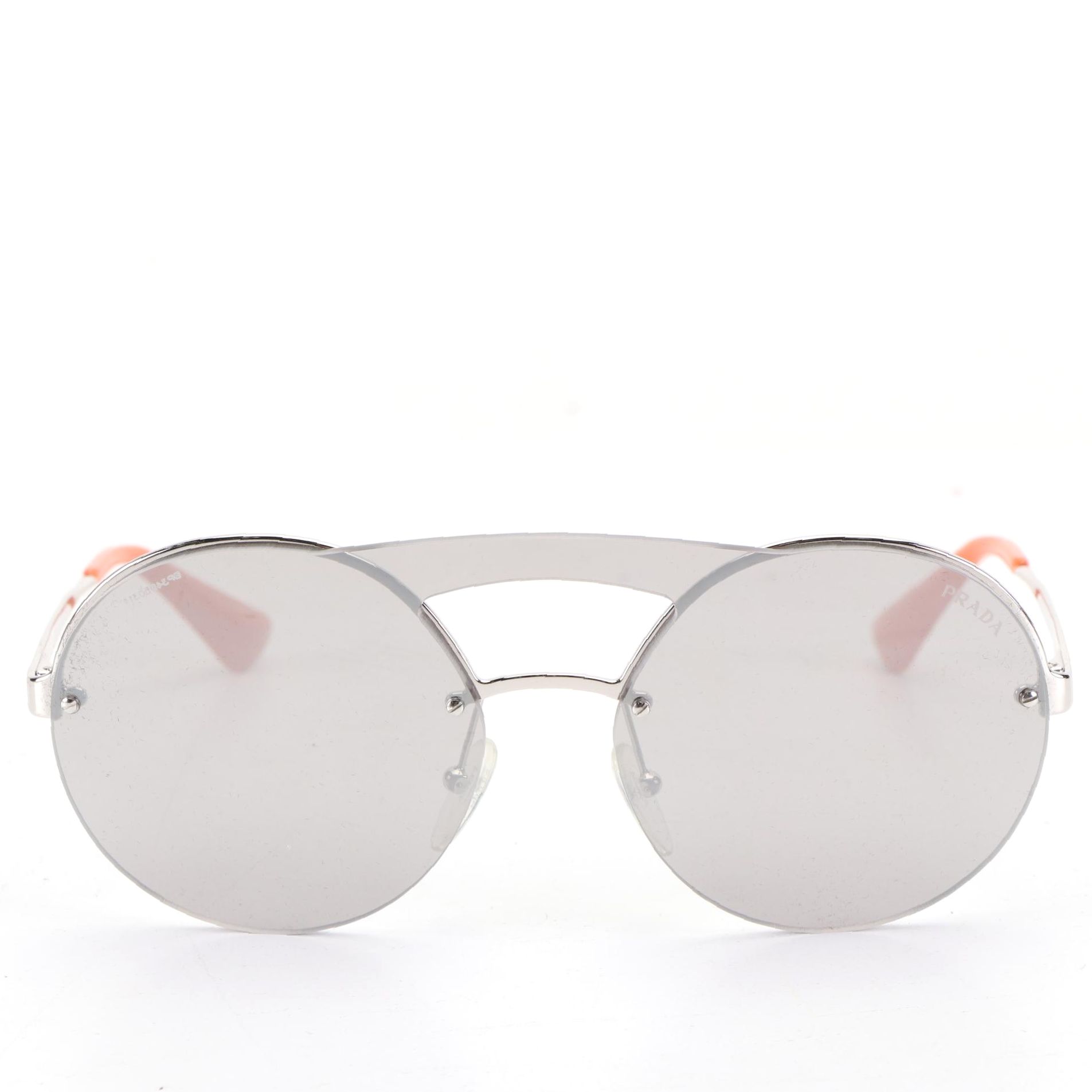 Prada SPR65T Round Sunglasses with Case and Box