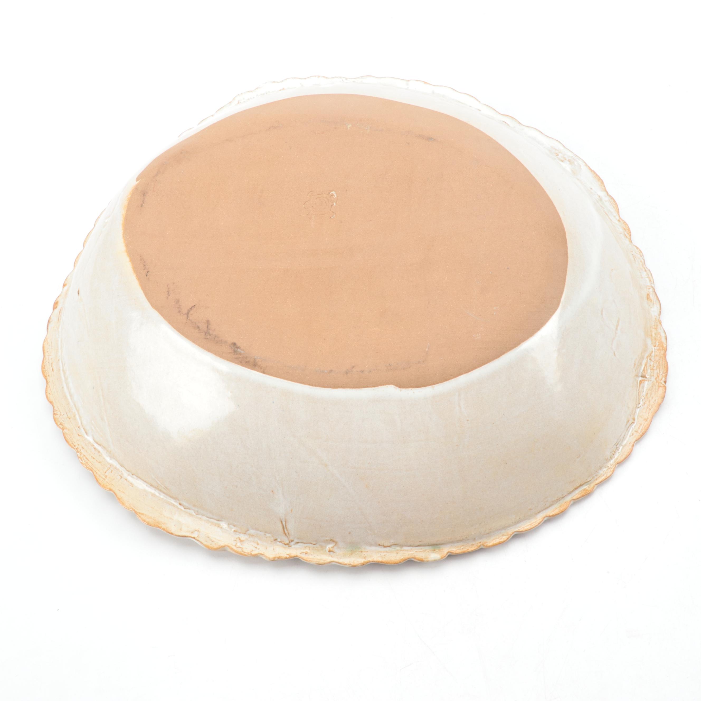 English Green Shell Edge with Majolica and Other Tableware