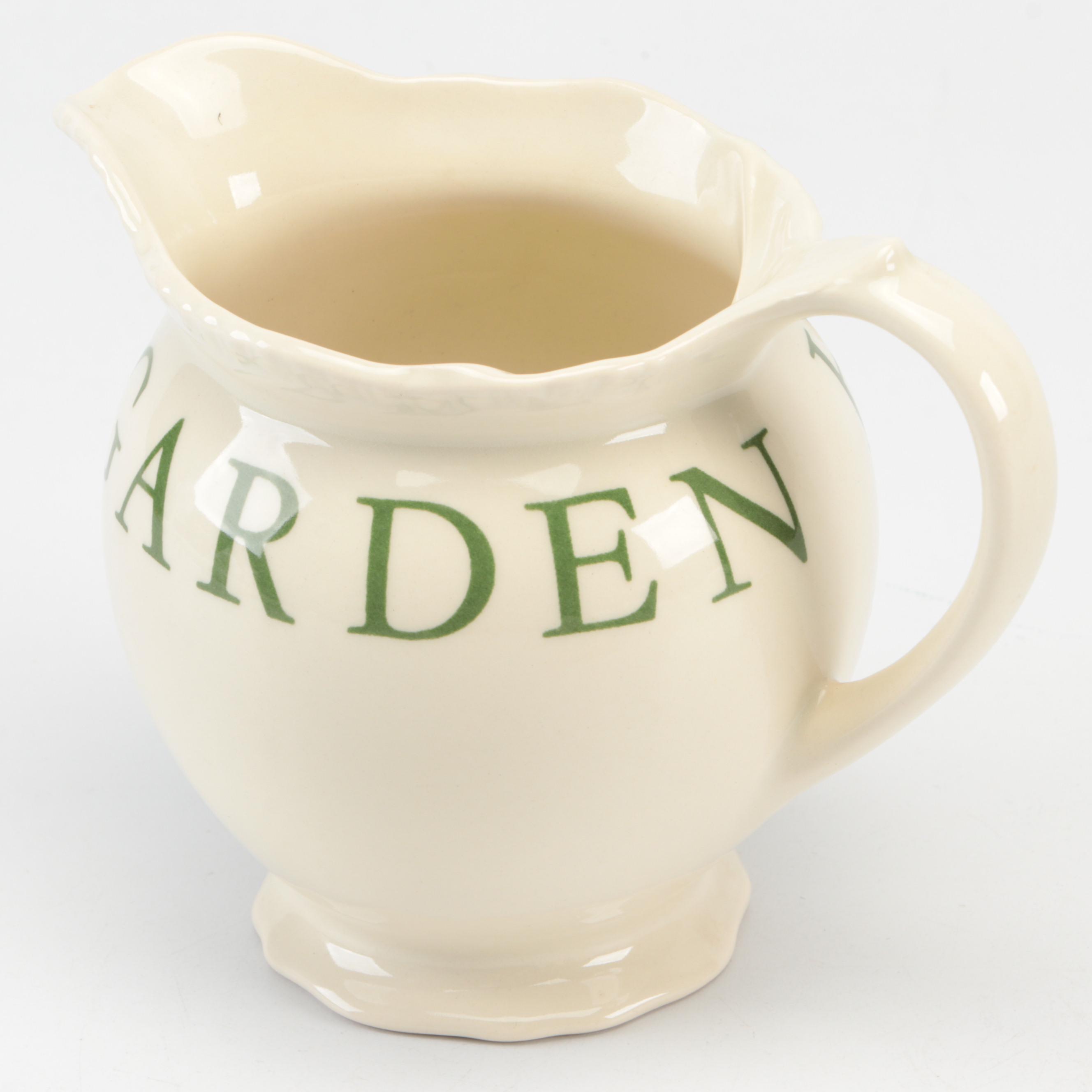 Wood & Sons "The Kitchen Garden Green" English Ceramic Table Accessories