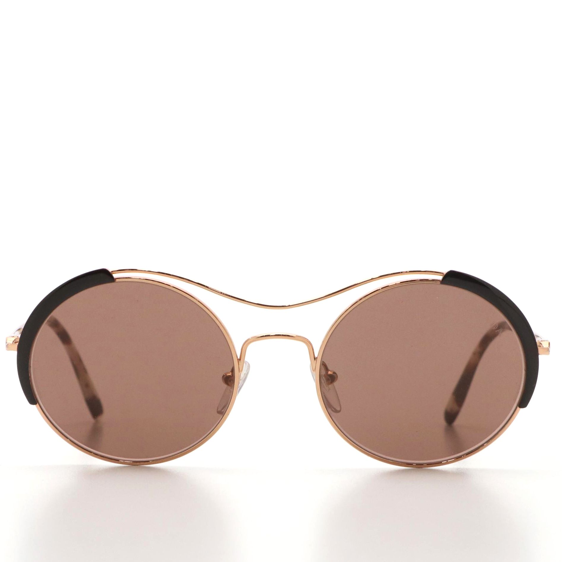 Prada SPR55V Round Sunglasses with Case and Box