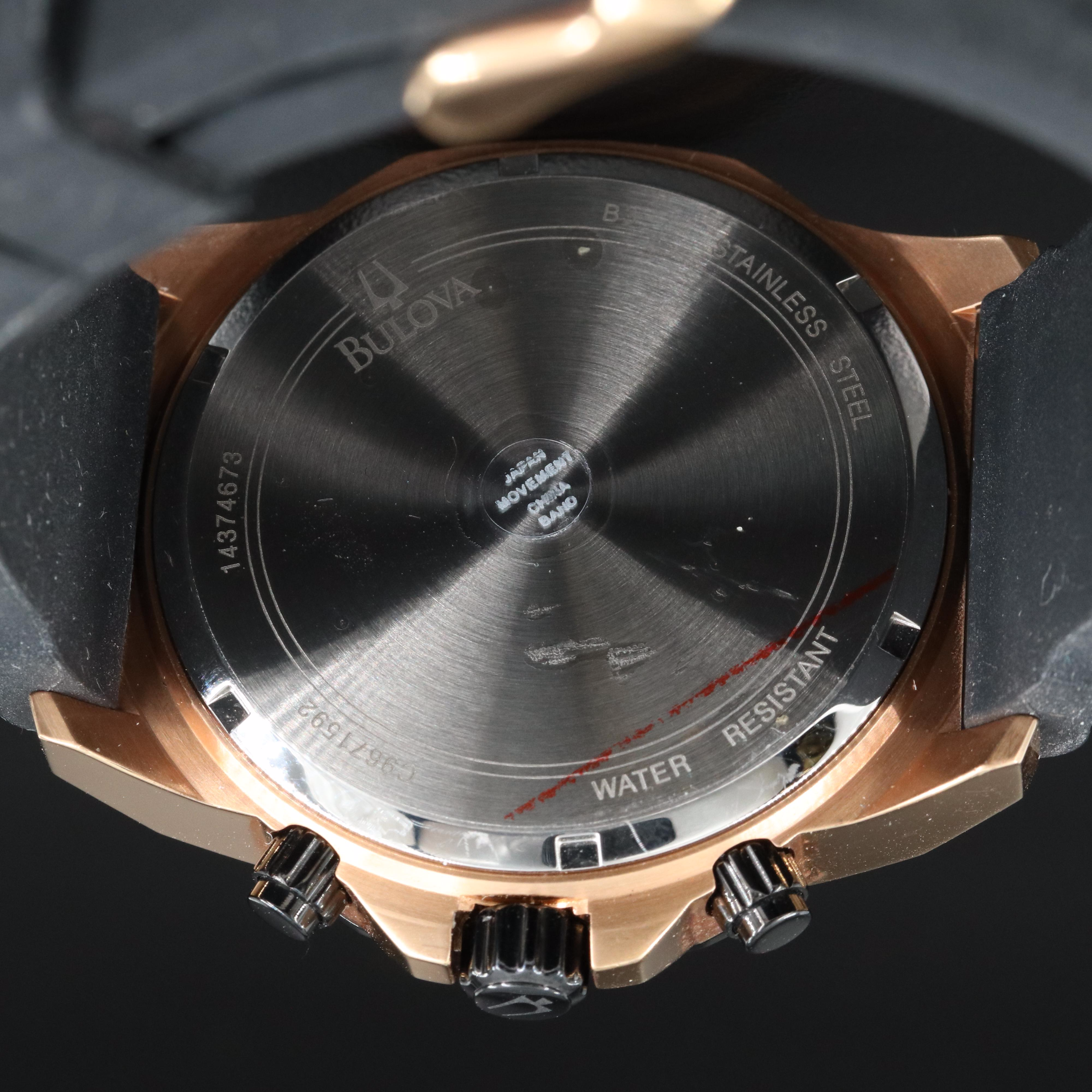 Bulova Marine Star Stainless Steel 44MM Chronograph Date Watch