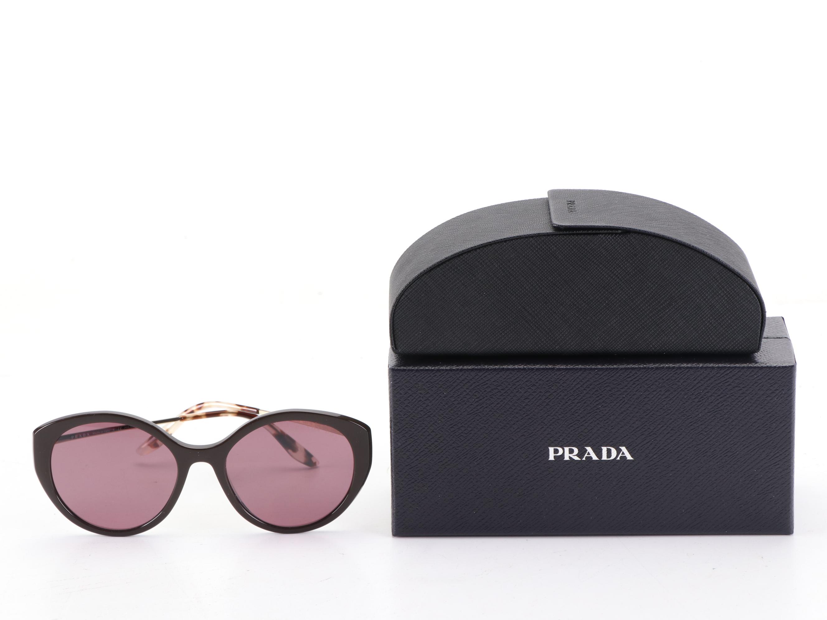 Prada SPR18X Polarized Sunglasses with Case and Box
