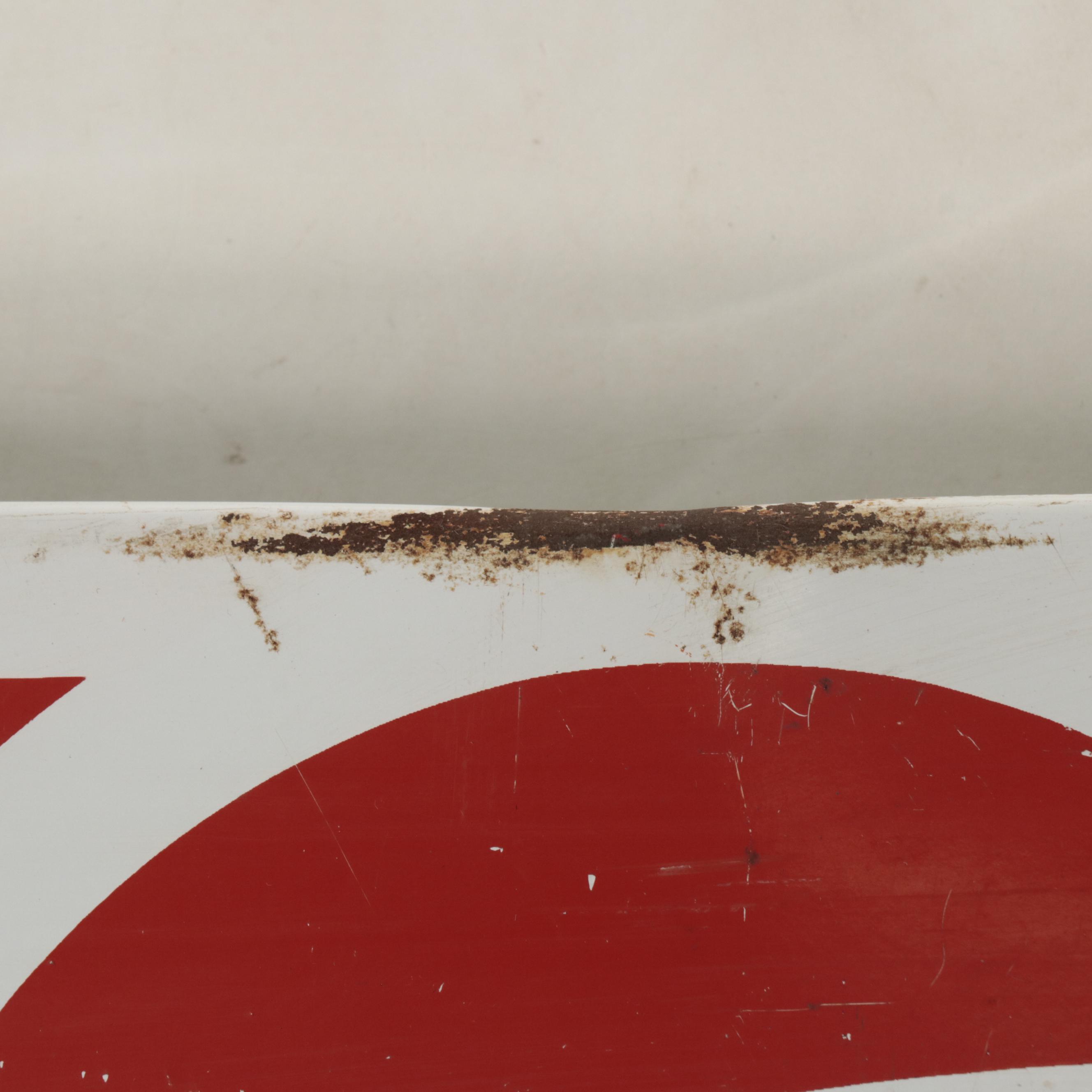 Two Painted Metal Pepsi Cola Signs