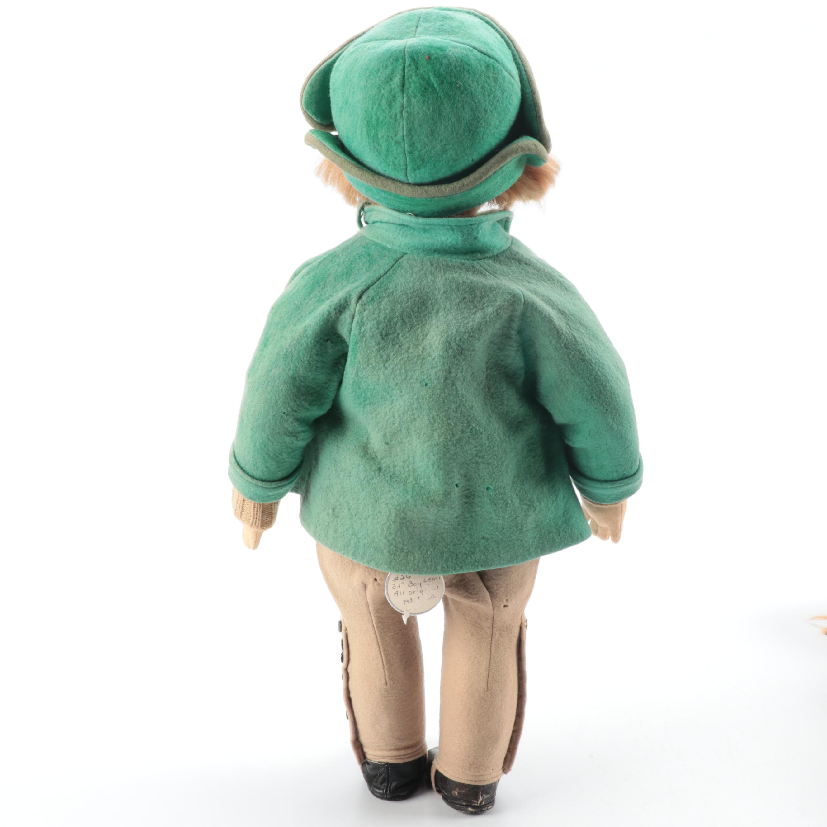 Lenci Italian Felted Wool Dolls, Mid-20th Century