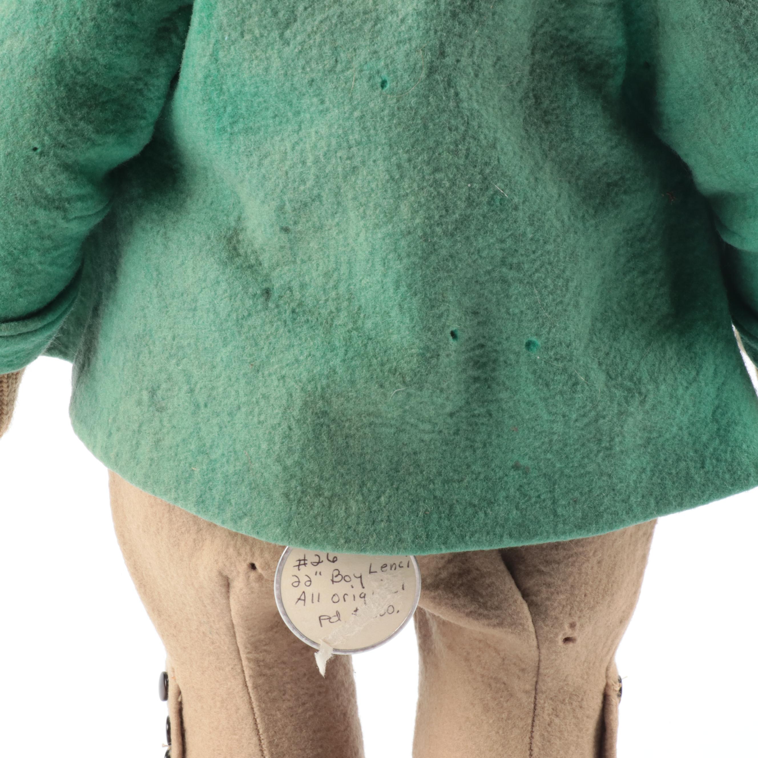 Lenci Italian Felted Wool Dolls, Mid-20th Century