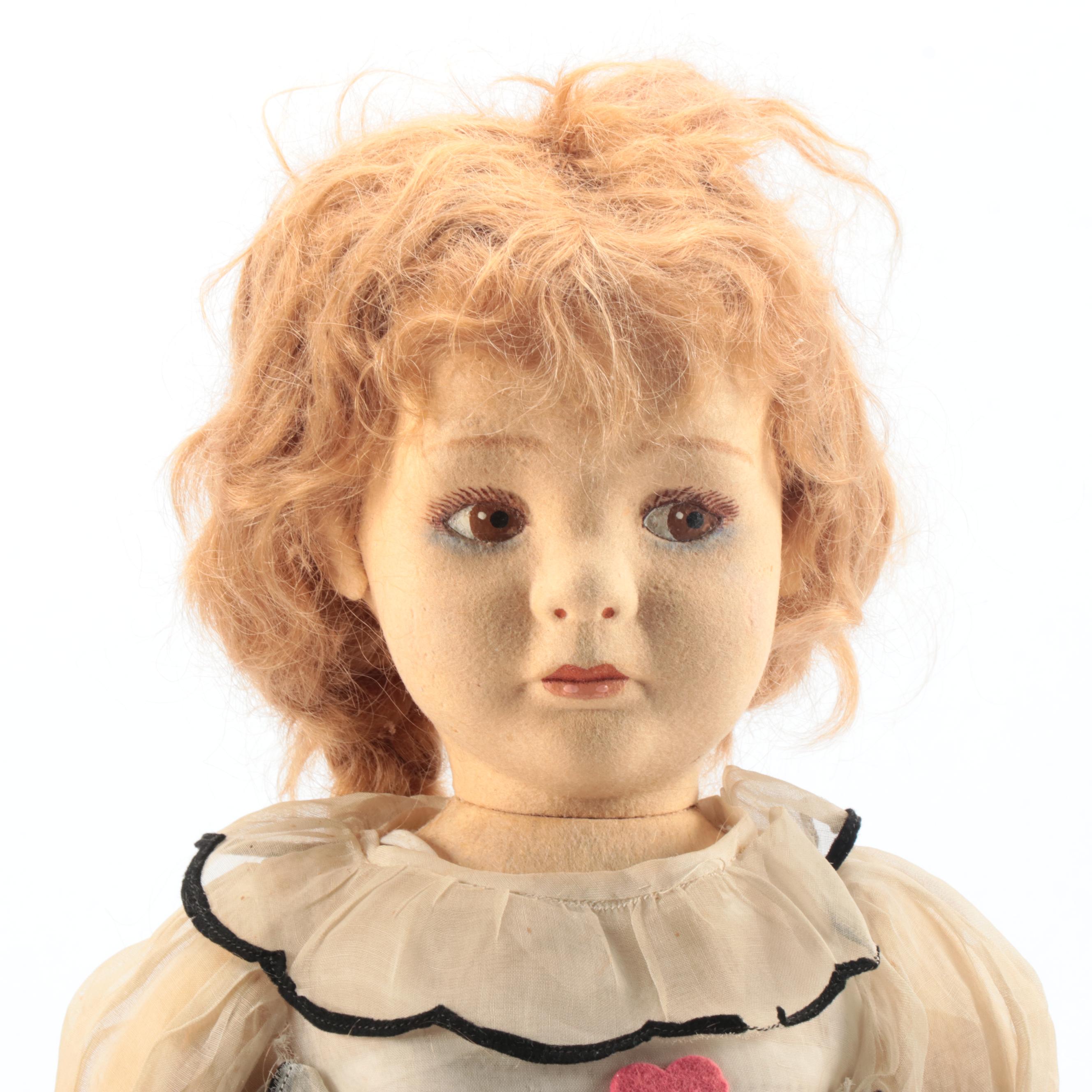 Lenci Italian Felted Wool Dolls, Mid-20th Century