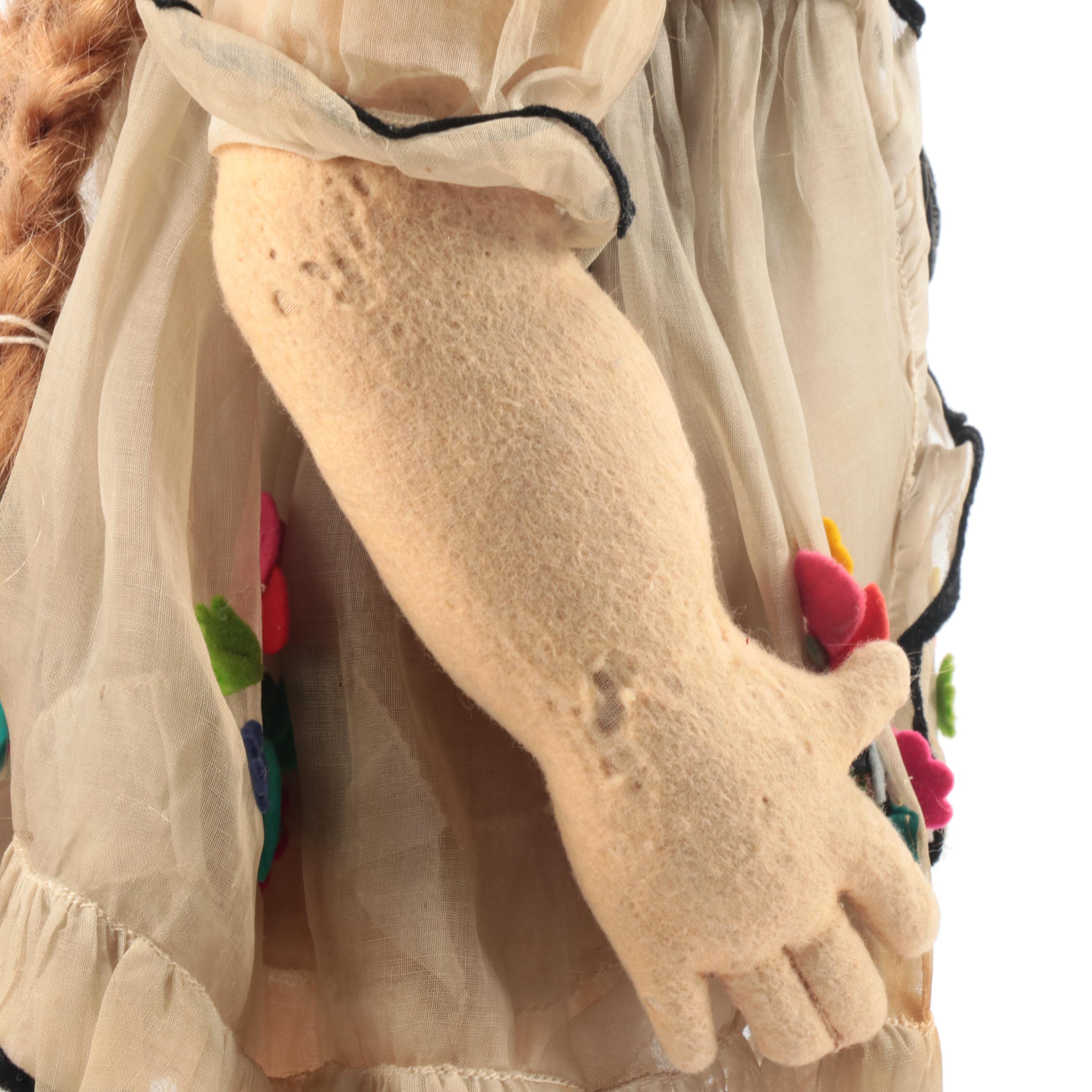 Lenci Italian Felted Wool Dolls, Mid-20th Century