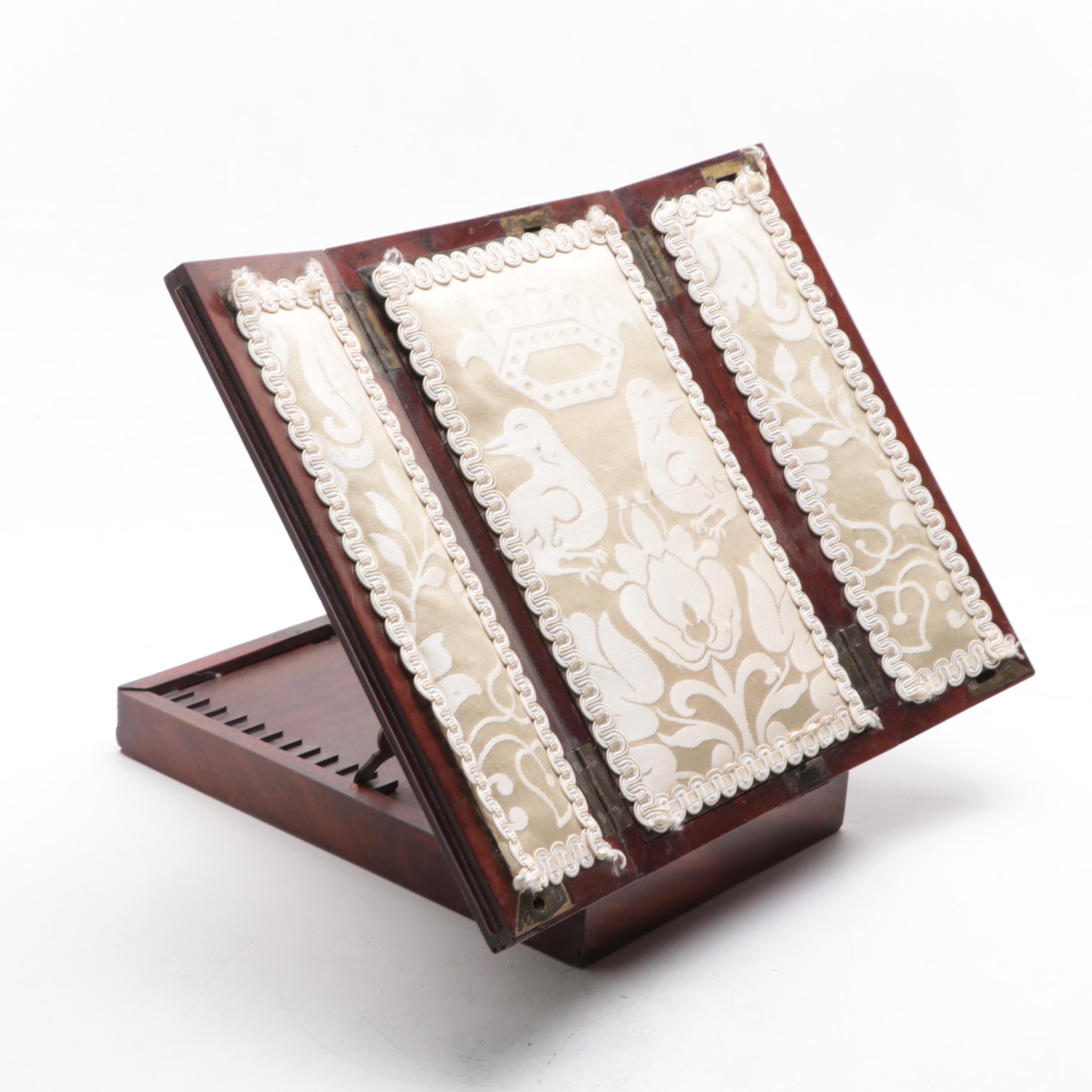 English Mahogany Tri-Fold Stand, Mid-19th Century