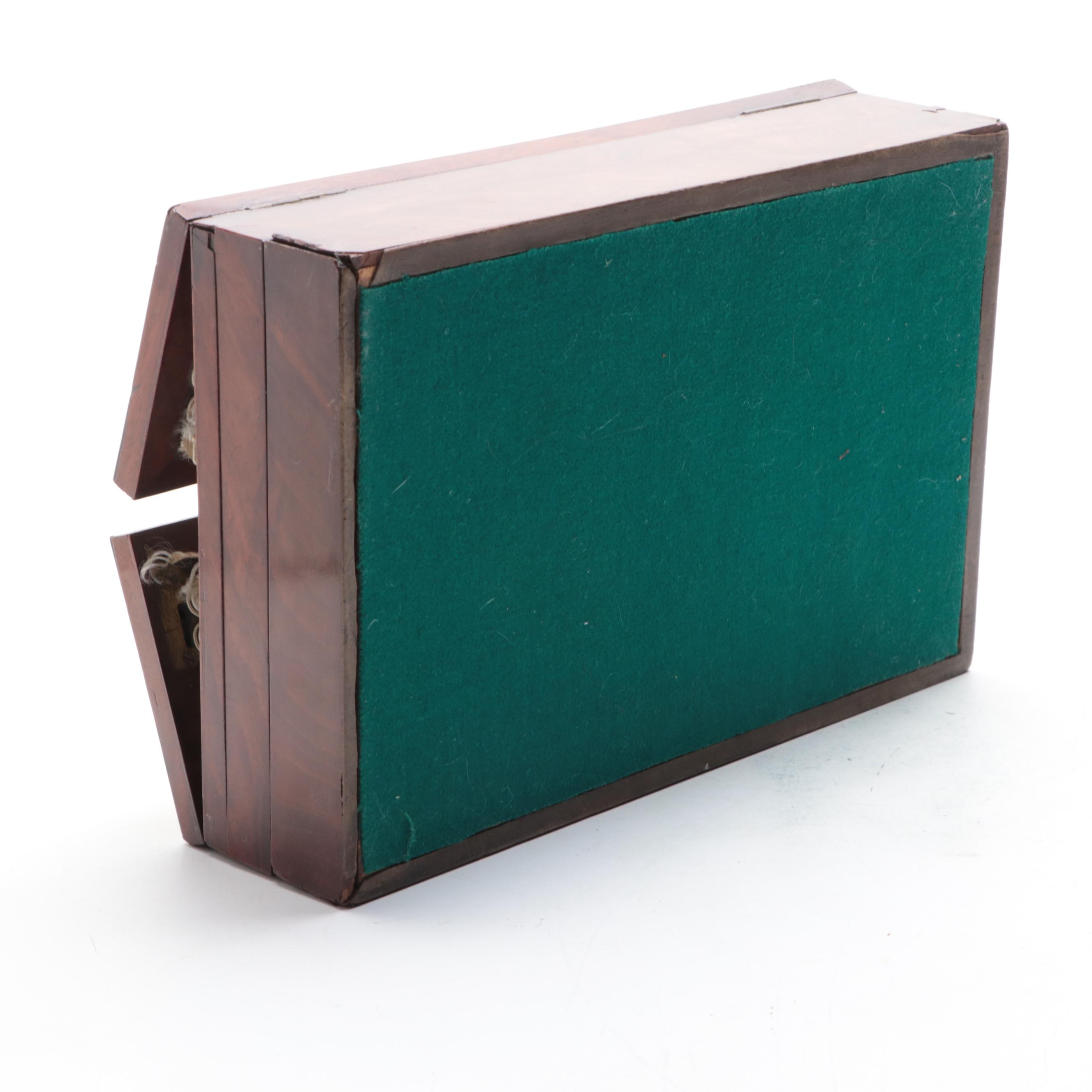 English Mahogany Tri-Fold Stand, Mid-19th Century