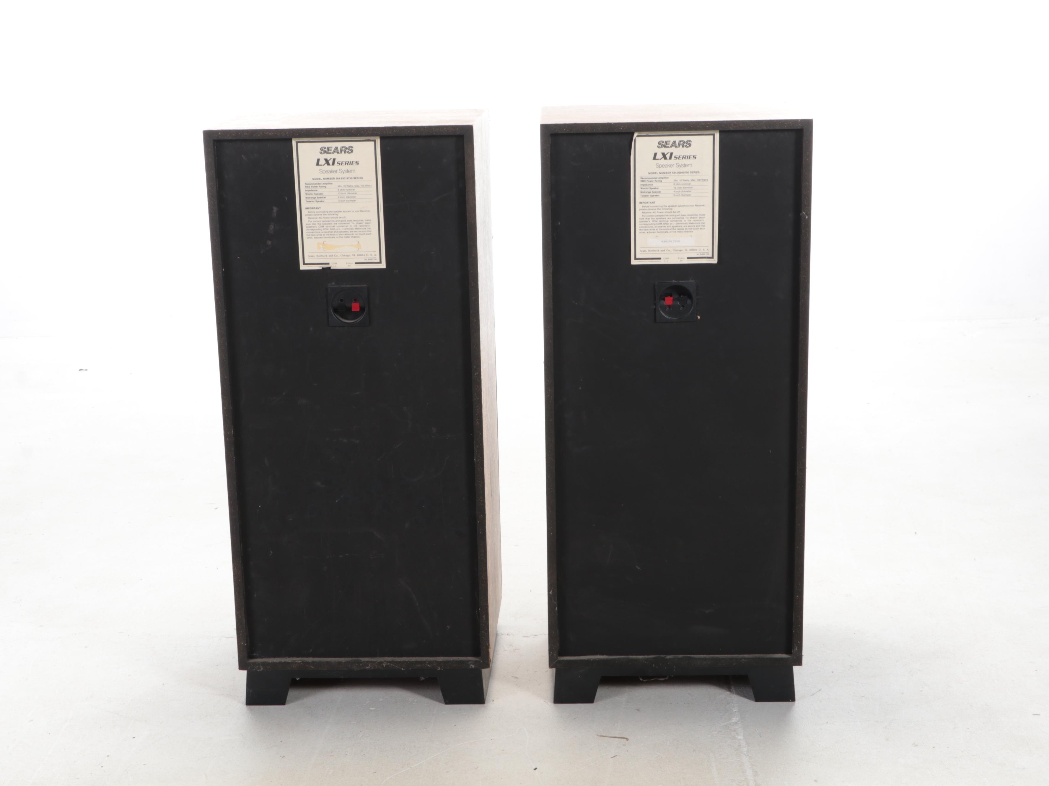 Sears LXI Series Receiver and 3 Way Speakers