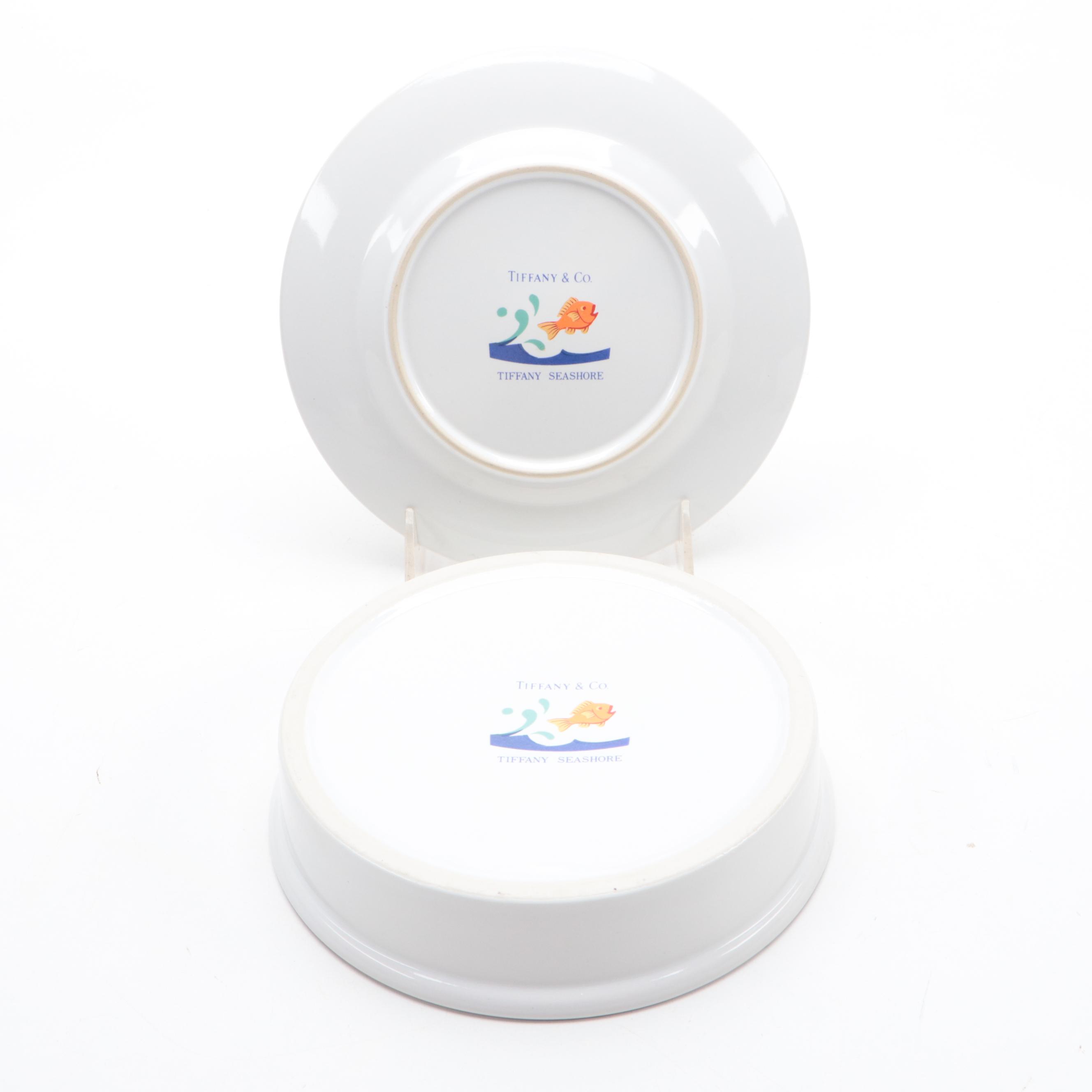 Tiffany & Co. "Race Cars" and "Seashore" Porcelain Child's Dinnerware