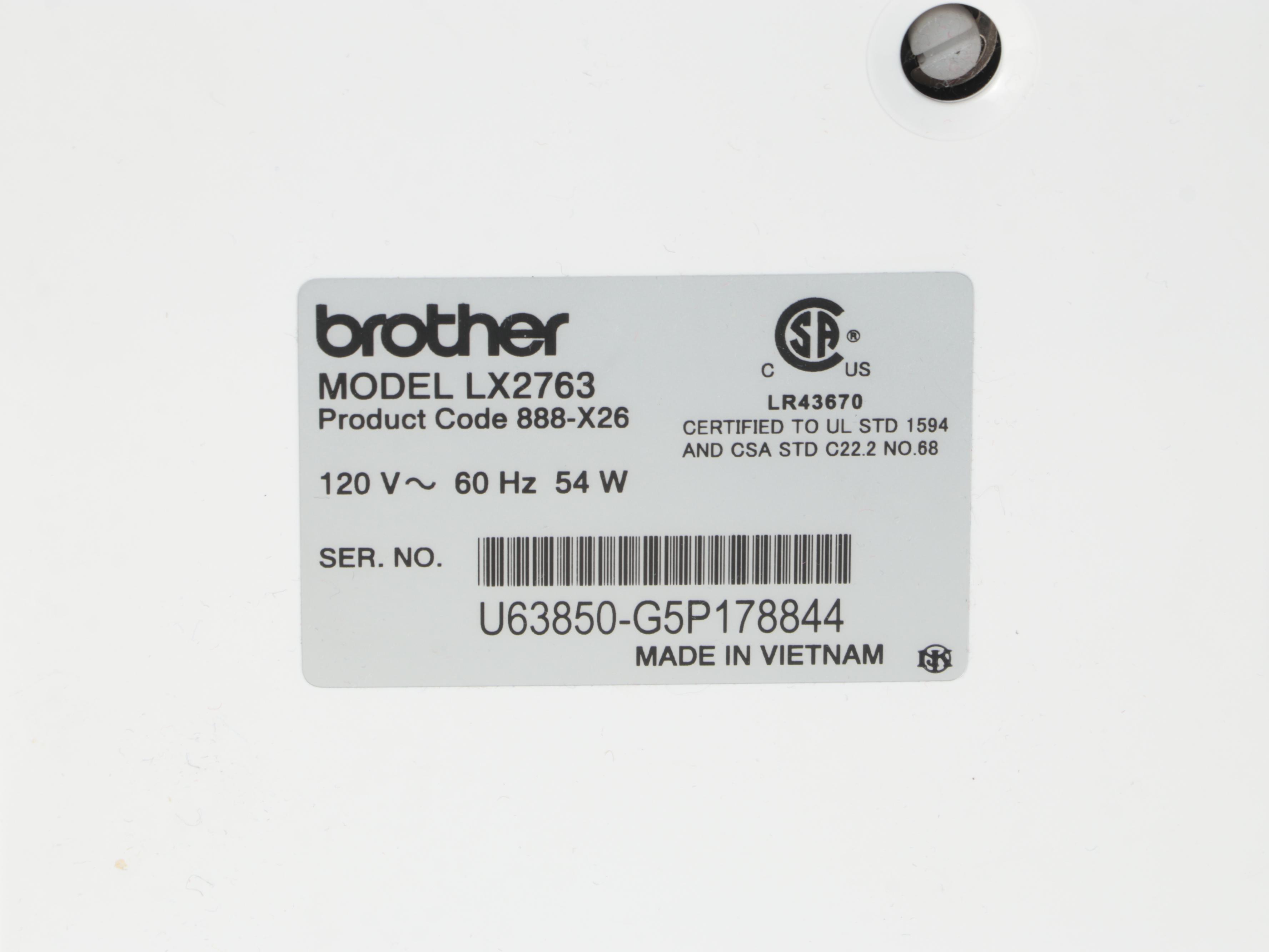 Brother LX2763 27-Stitch Sewing Machine