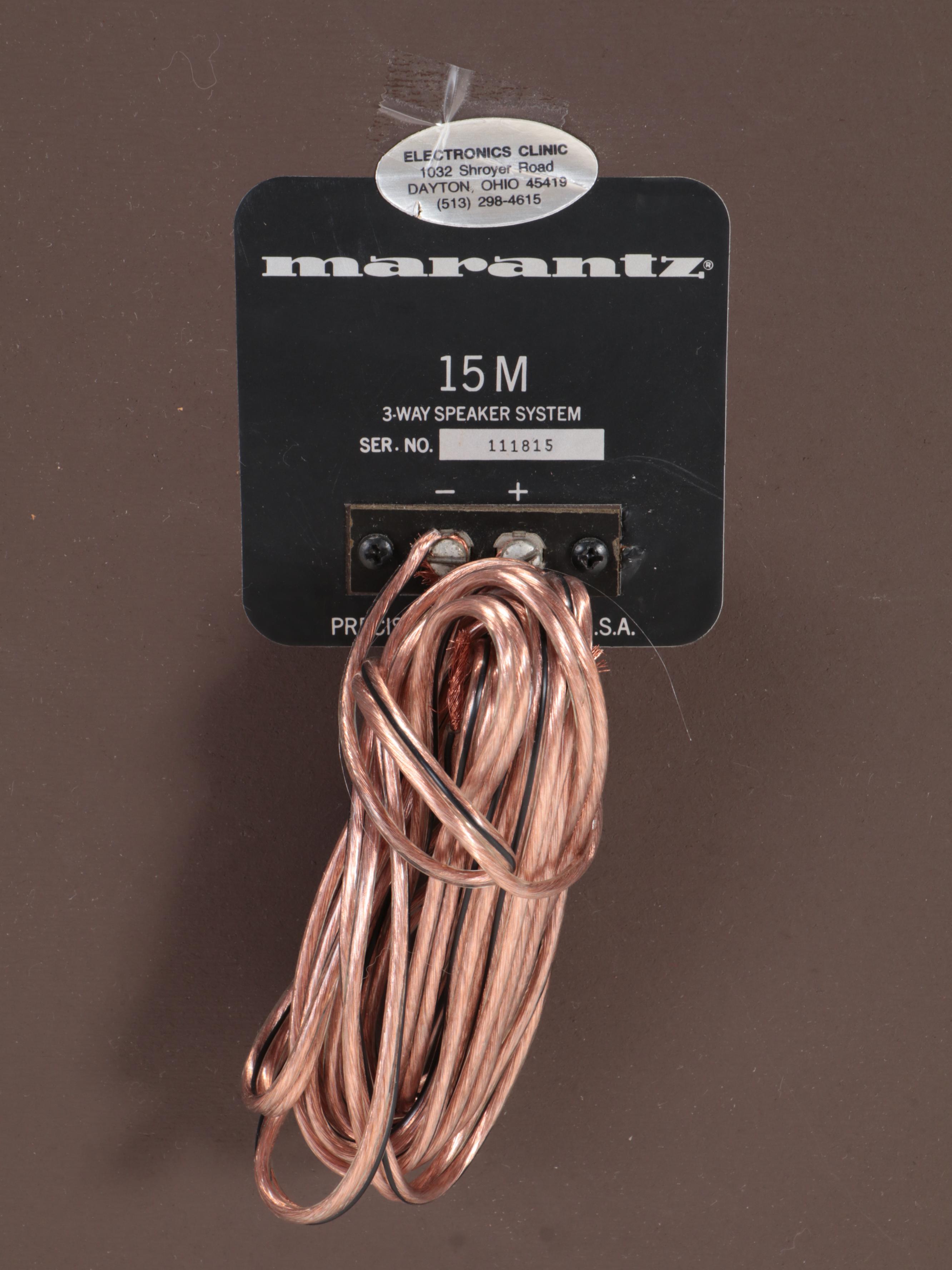 Pair of Marantz 15 M Three Way Speakers