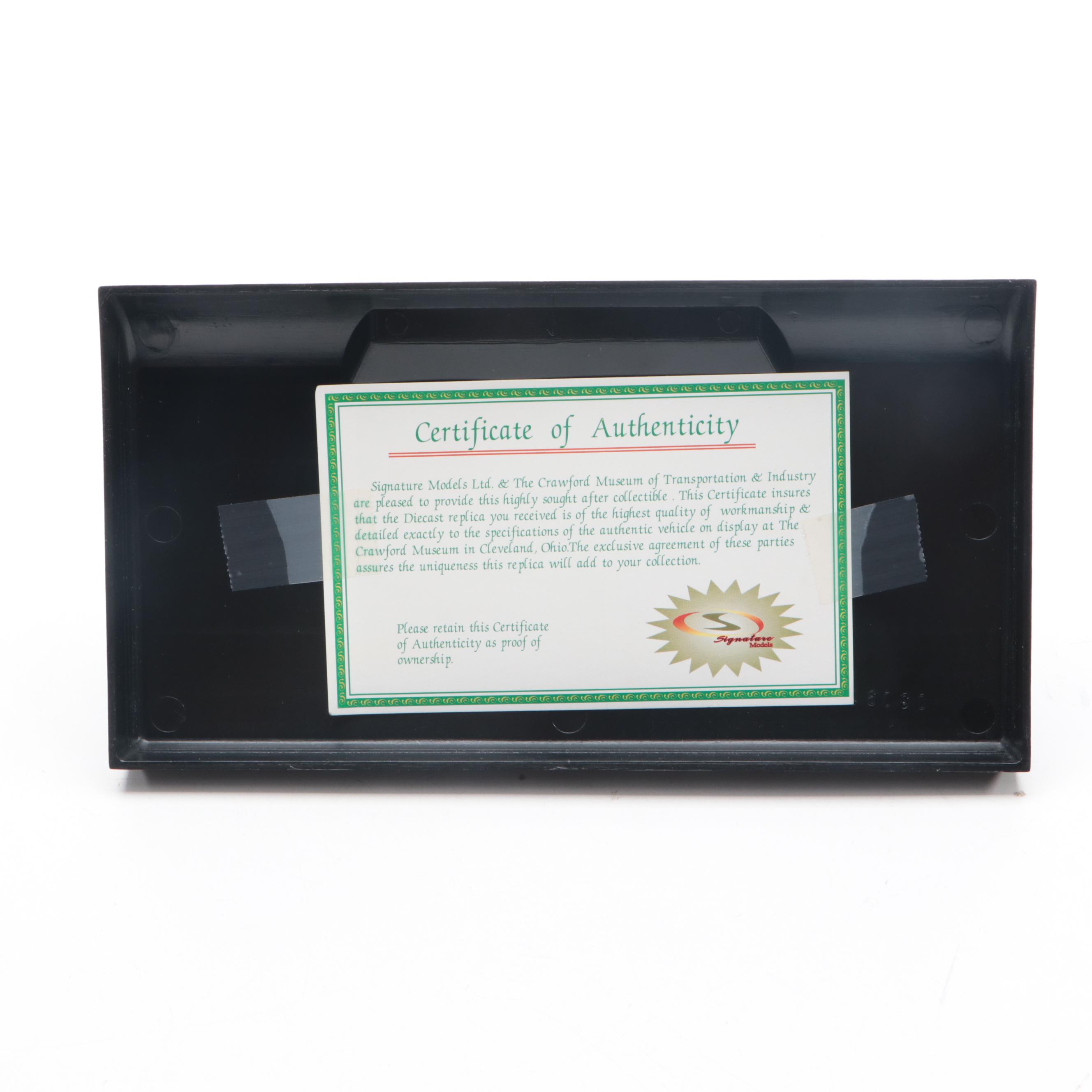 Signature Models Diecast Car Models with Display Stands