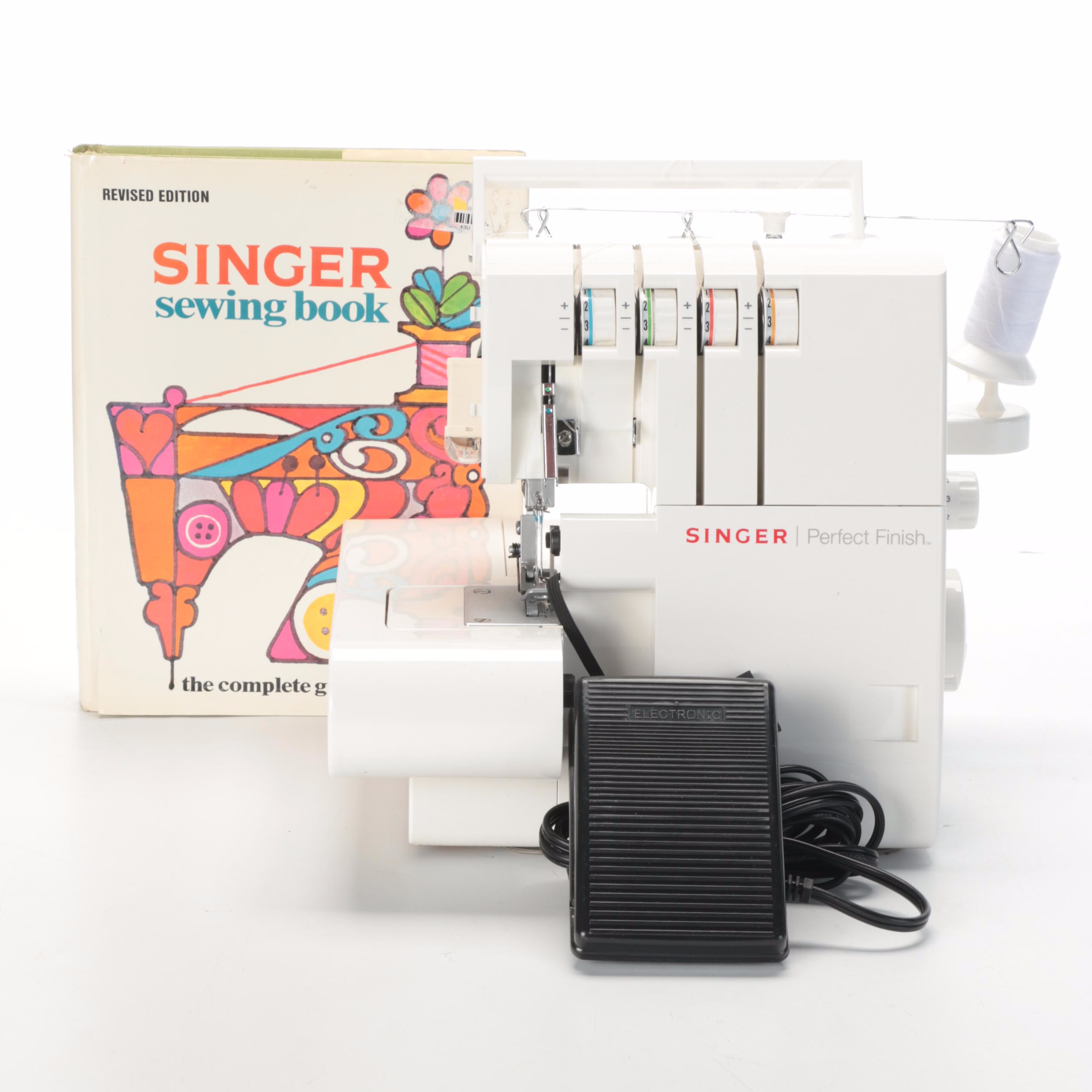 Singer Perfect Finish Serger with Revised Edition Singer Sewing Book