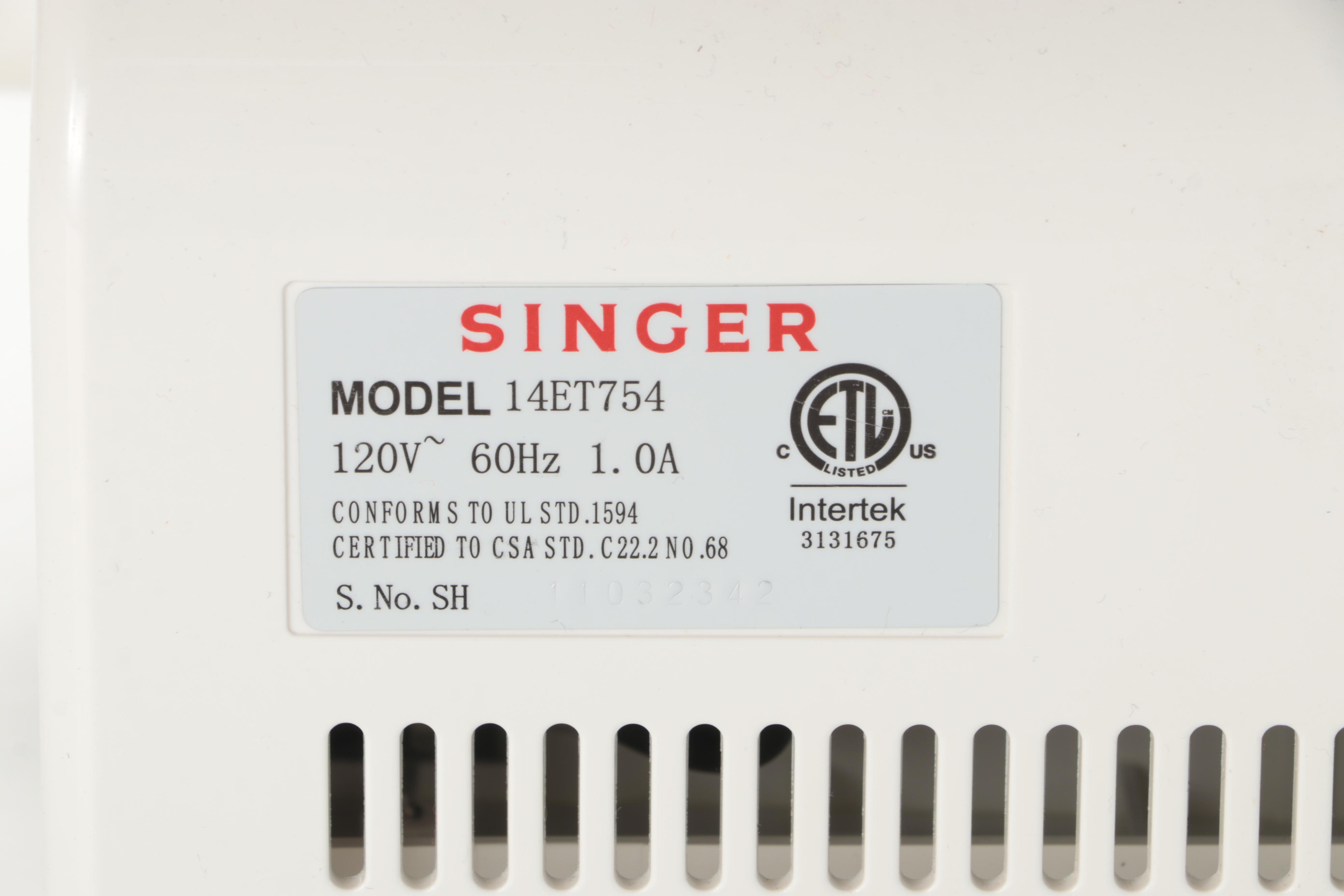 Singer Perfect Finish Serger with Revised Edition Singer Sewing Book