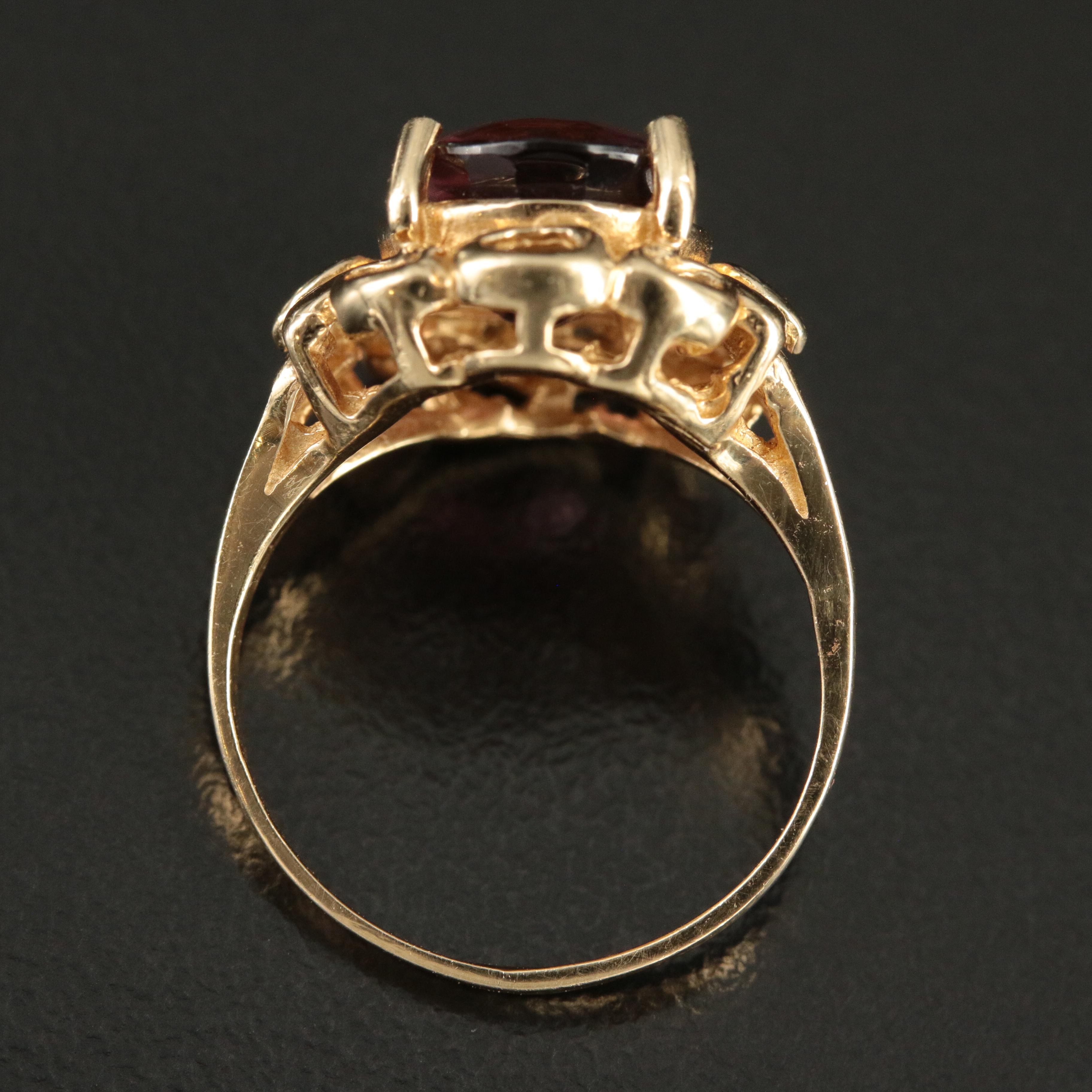 14K Pink Tourmaline Ring