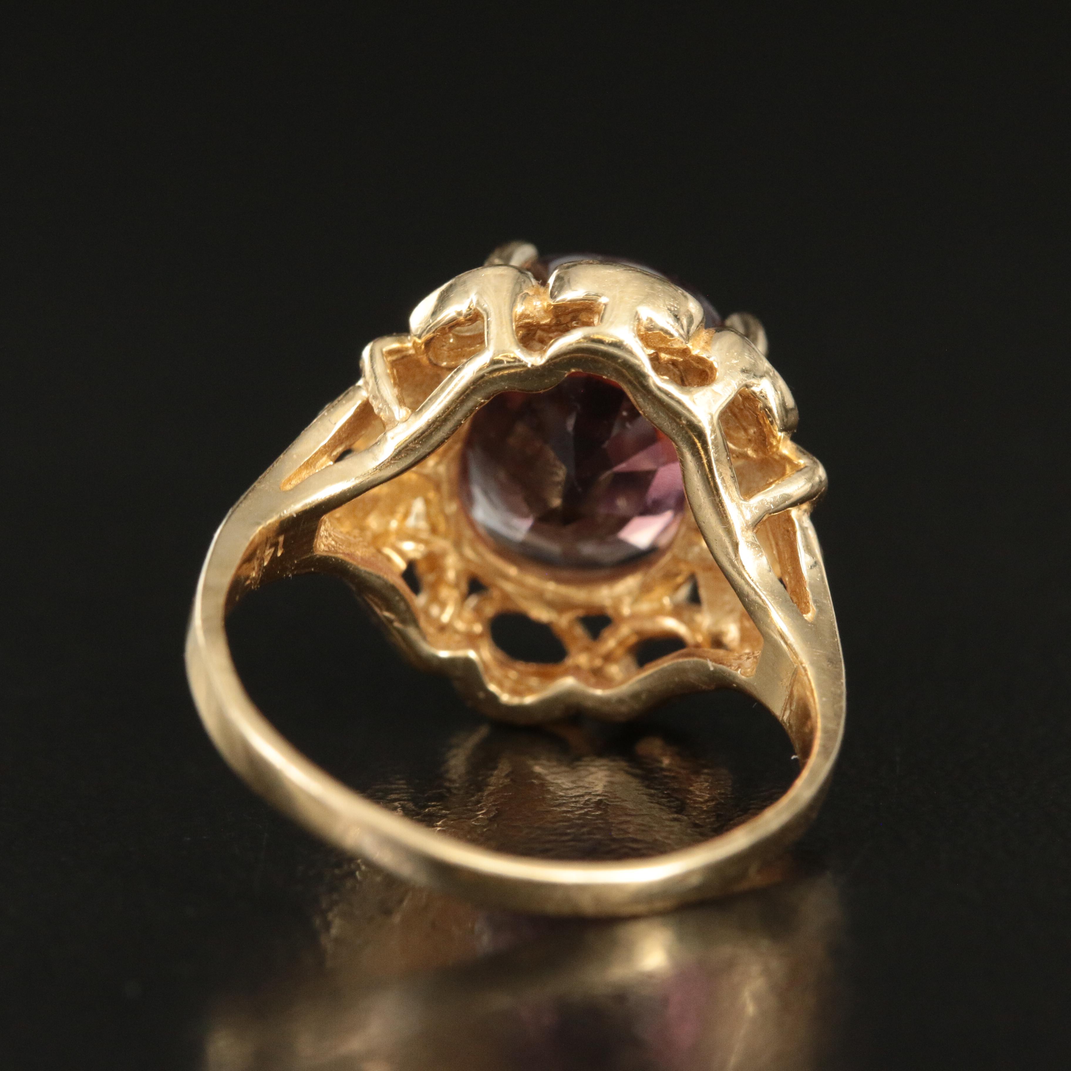 14K Pink Tourmaline Ring