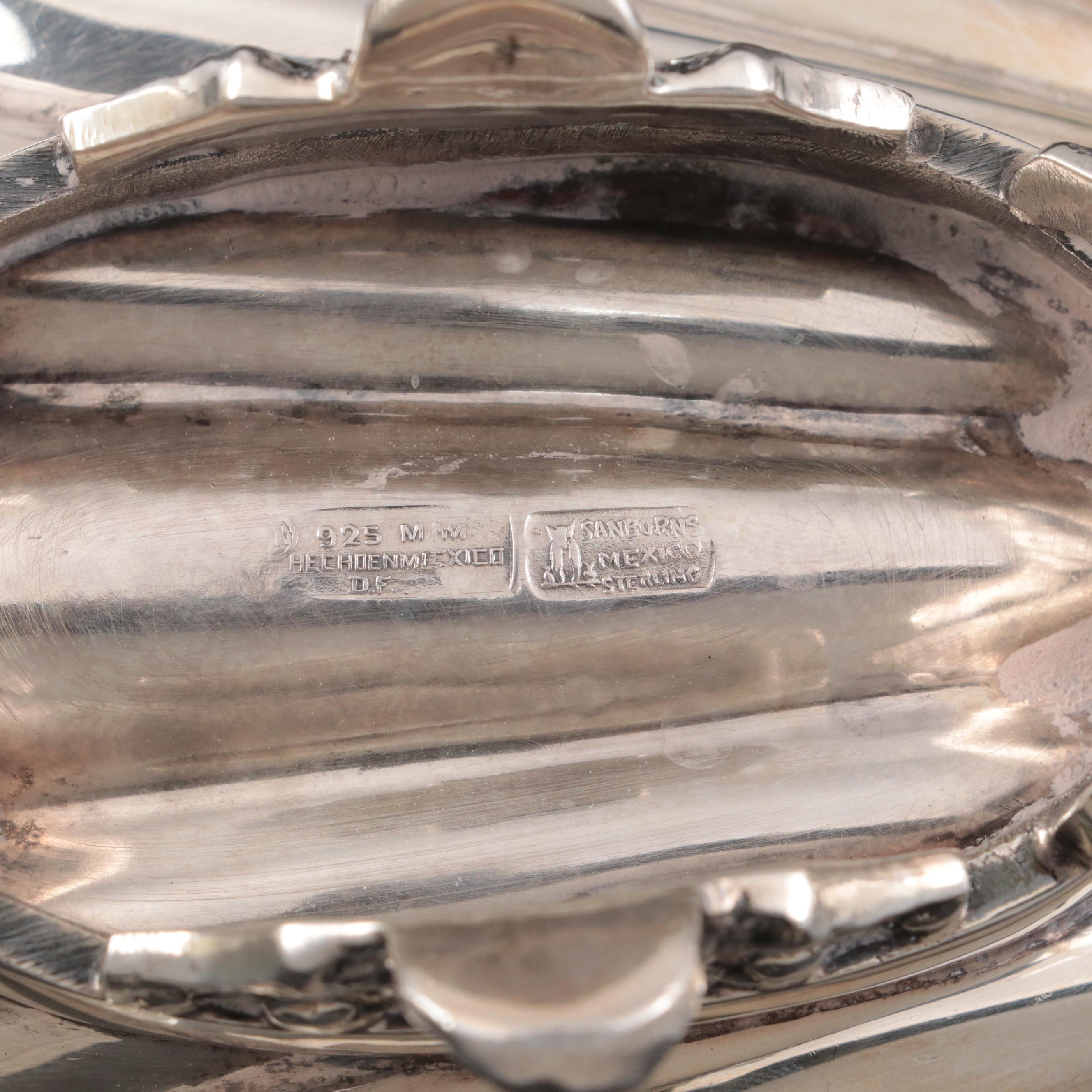 Sanborns Mexican Sterling Silver Shell Bowl