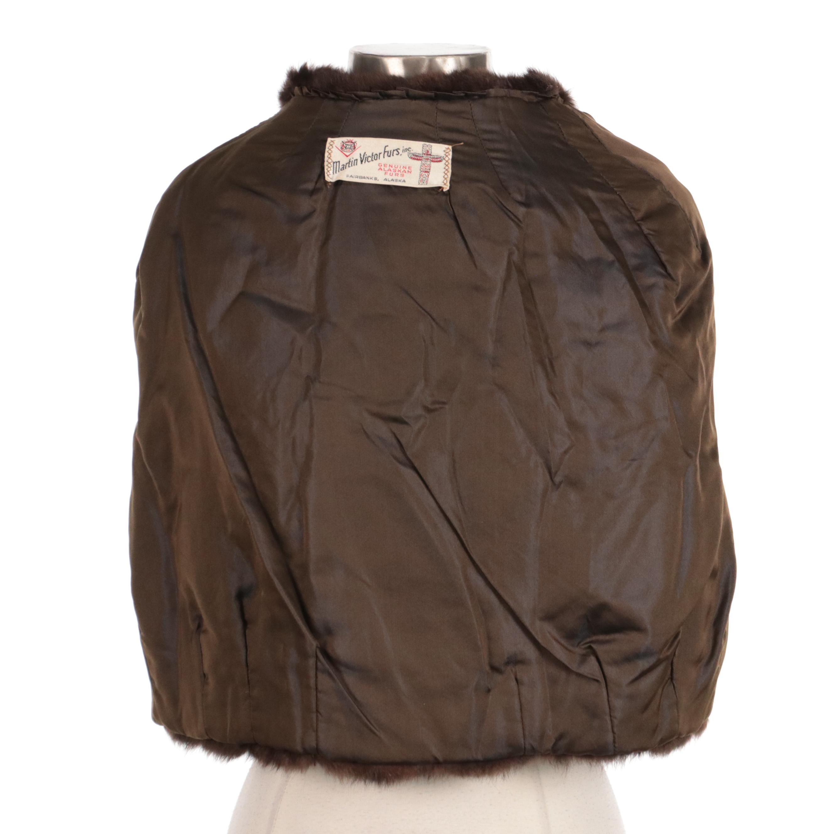 Squirrel Fur Capelet from Martin Victor Furs